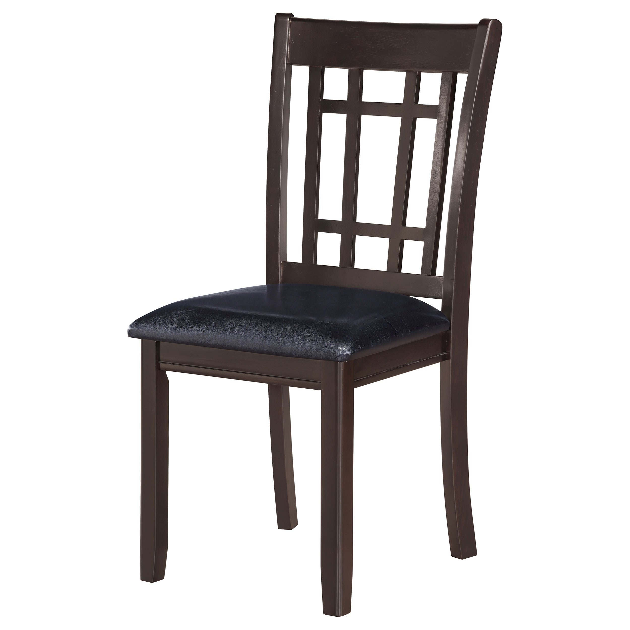 Lavon Wood Dining Side Chair Black and Espresso (Set of 2) — view 5