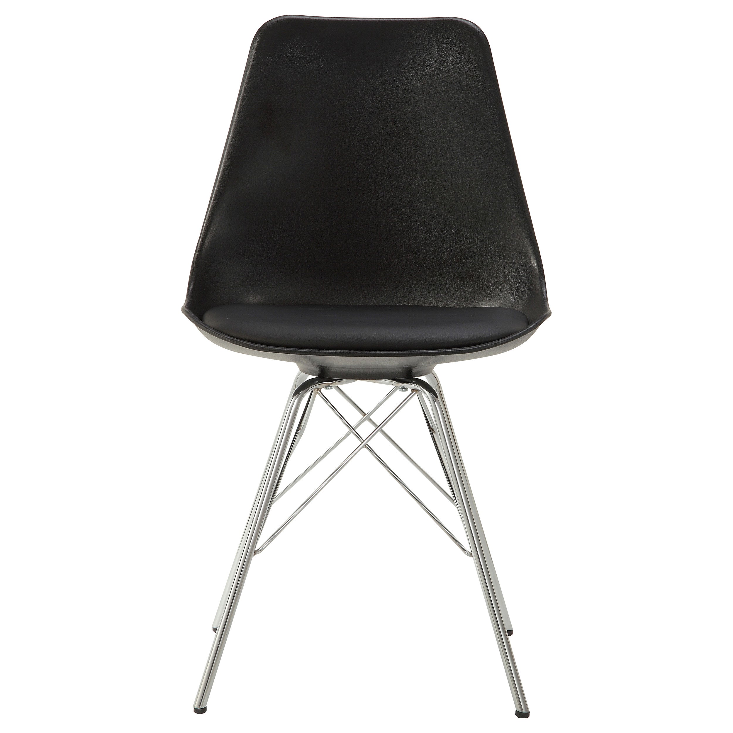 Juniper Polypropylene Dining Side Chair Black (Set of 2) — view 4