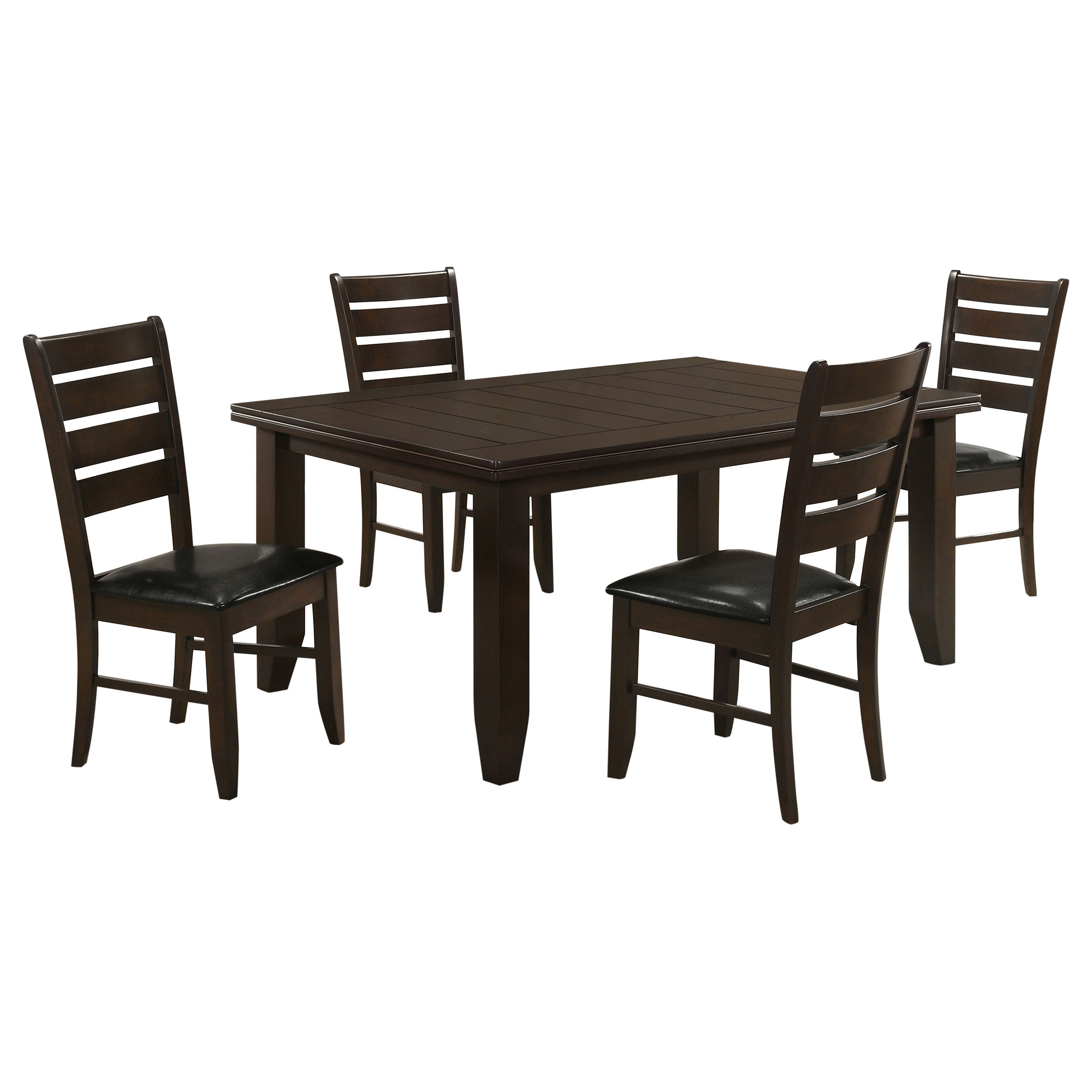 Dalila 5-piece Rectangular Dining Table Set Cappuccino — view 2