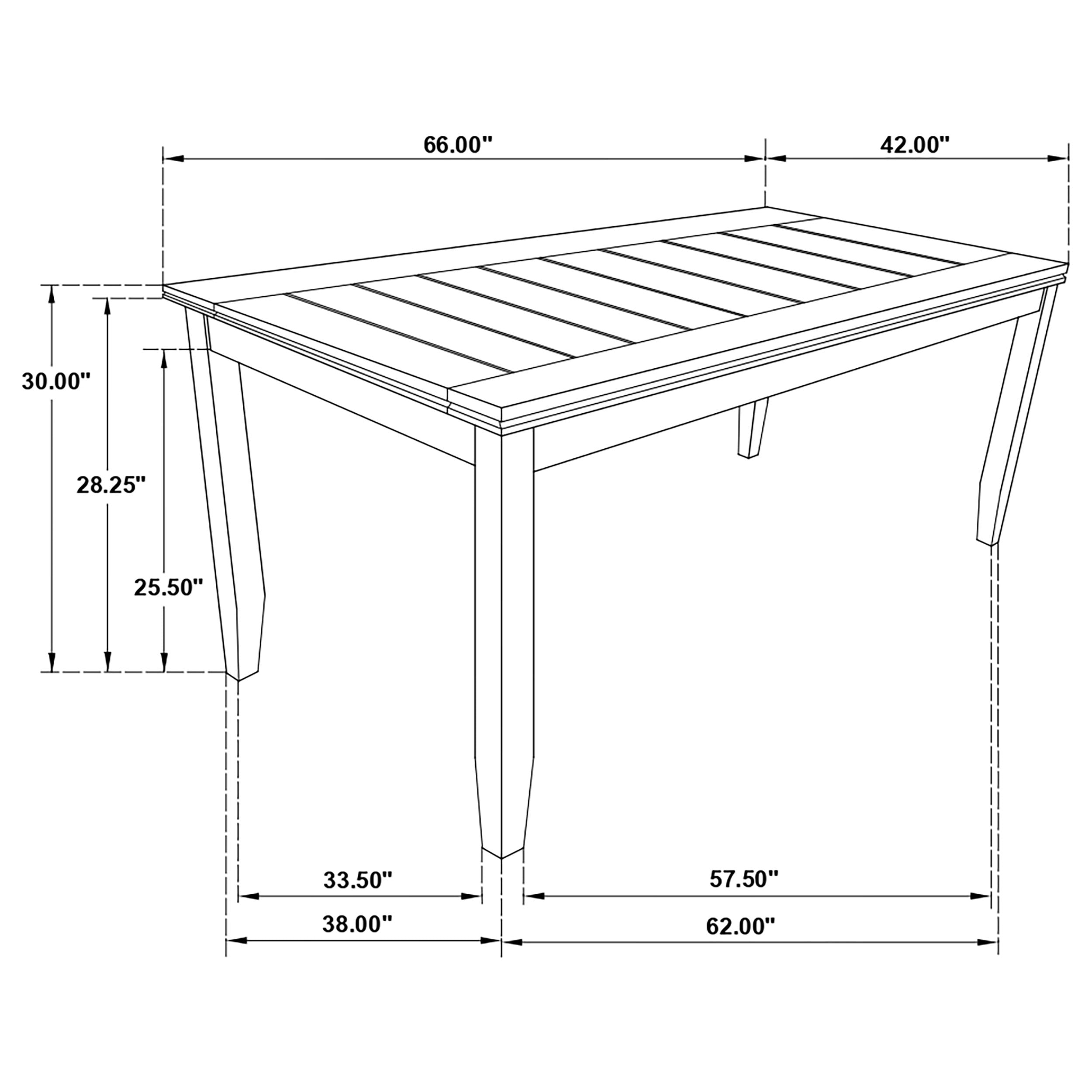 Dalila 5-piece Rectangular Dining Table Set Cappuccino — view 12