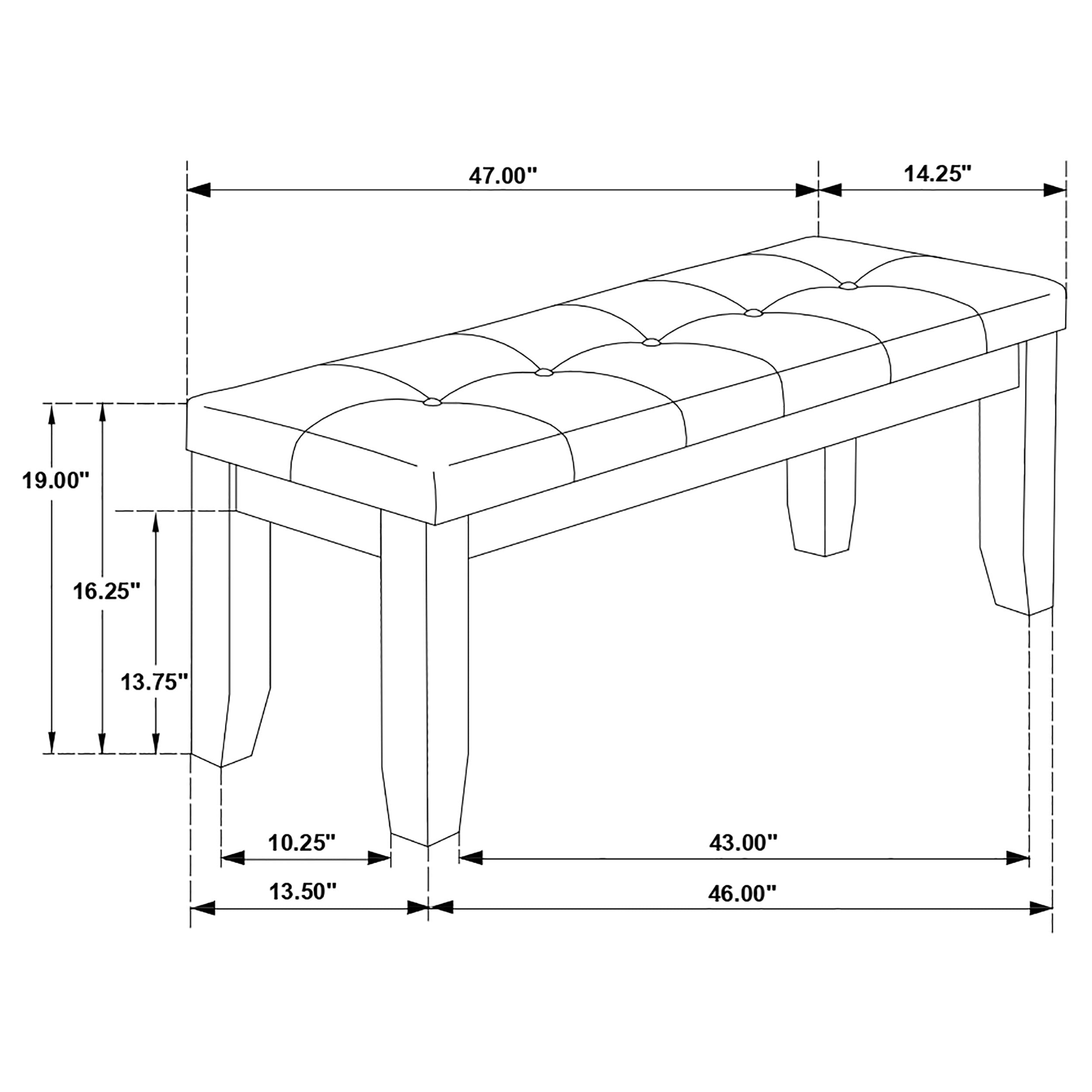 Dalila 6-piece Rectangular Dining Table Set Cappuccino — view 16