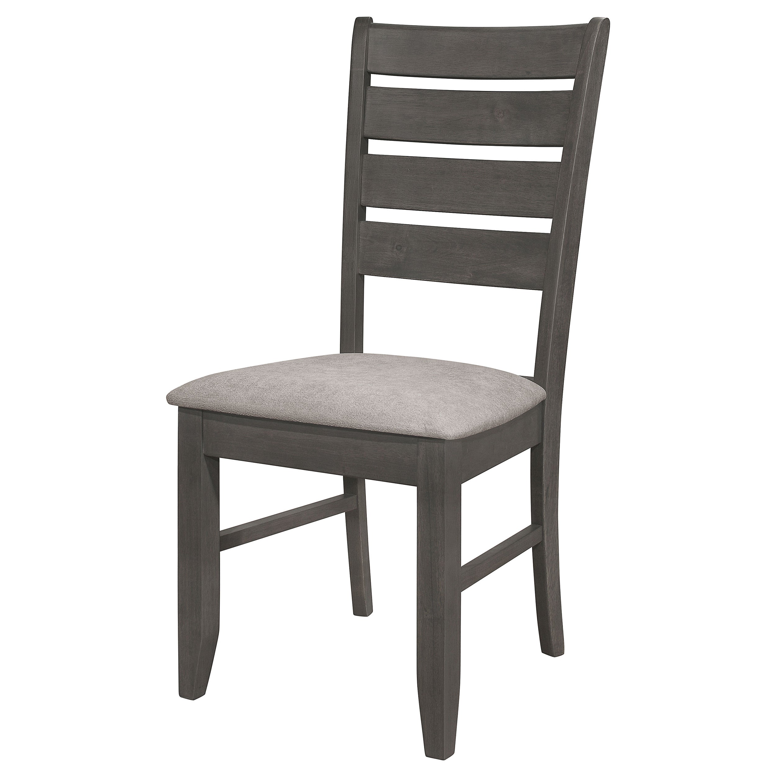 Dalila Wood Dining Side Chair Dark Grey (Set of 2) — view 5