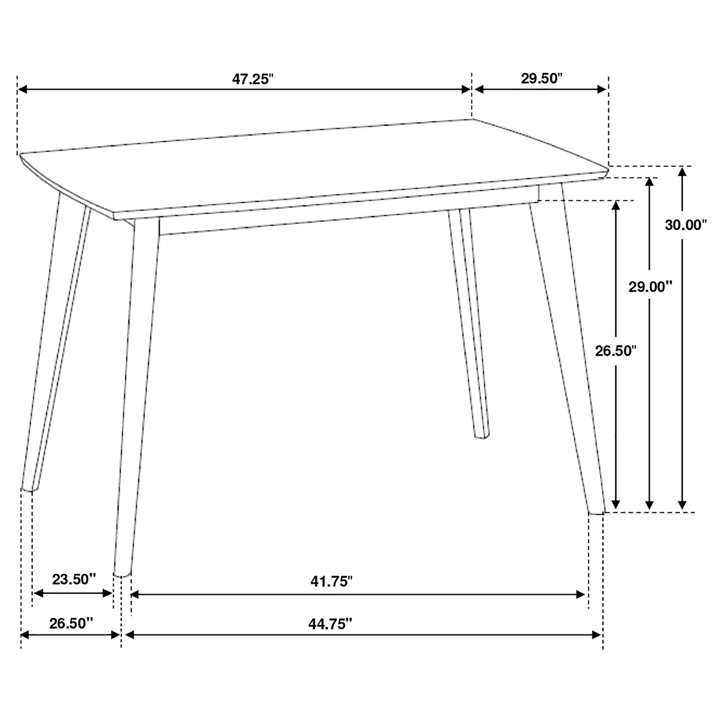 Kersey 5-piece Rectangular Dining Table Set Chestnut — view 13