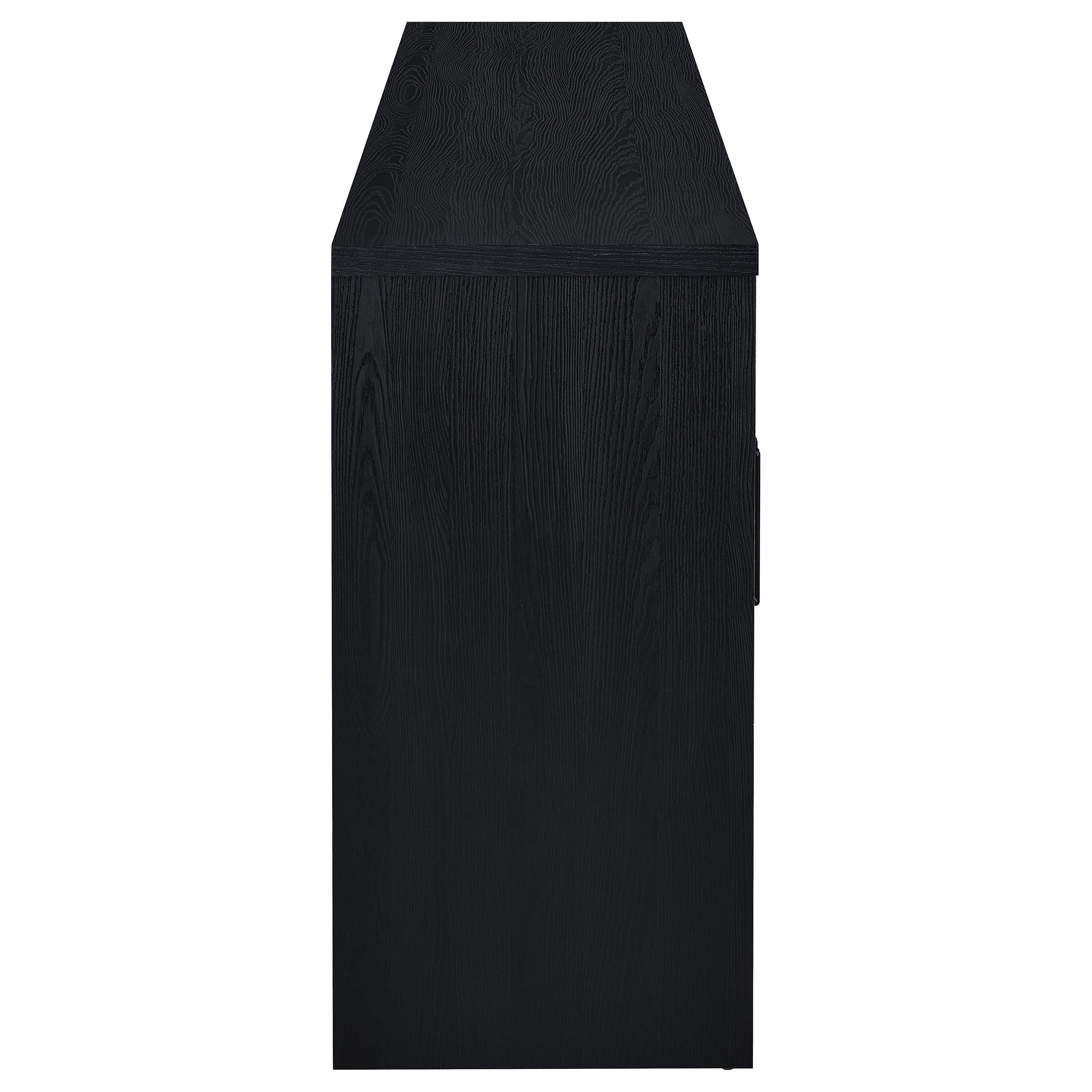Riva 4-door Dining Sideboard Buffet Storage Credenza Black — view 9
