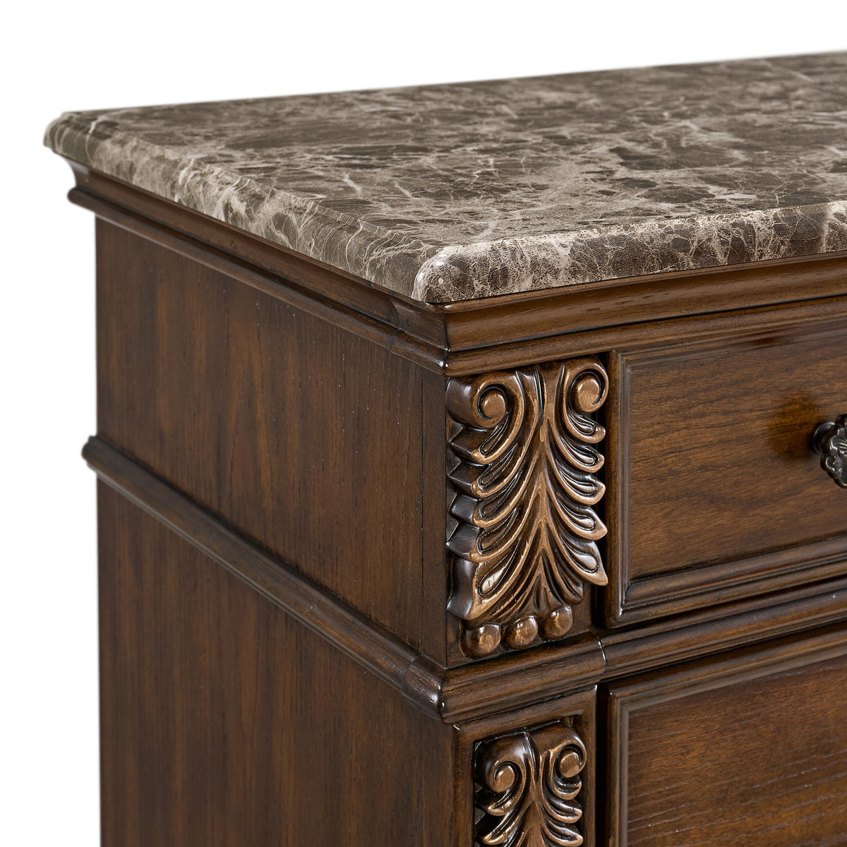 Cadenza Dresser And Mirror Set in Brown by Elements International, view 3