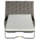 Convertible Folding Sofa Bed Ottoman With Memory Mattress And Tufted Design