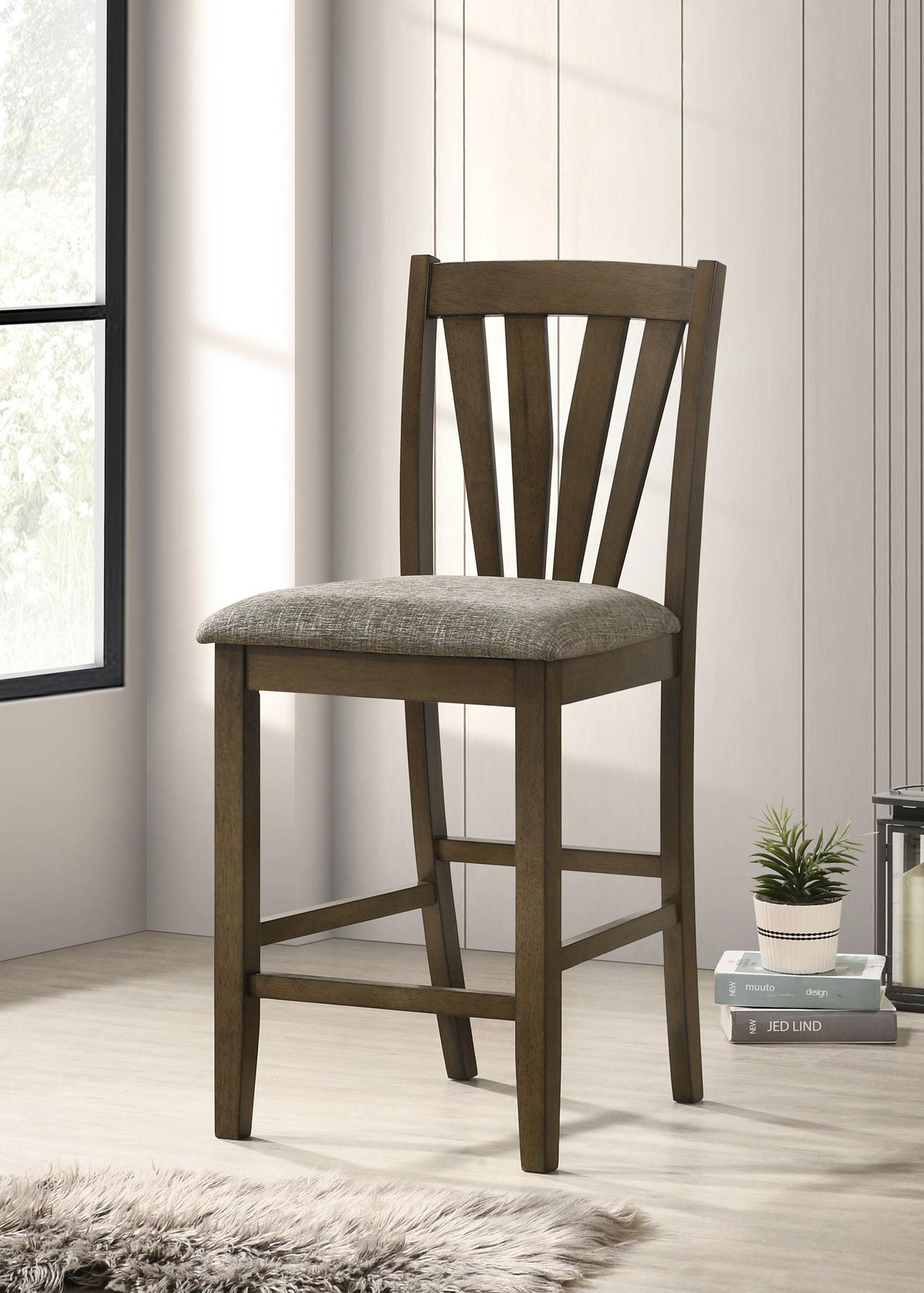 Canfield Counter Height Dining Side Chair Brown (Set of 2) - Atlantic Fine Furniture Melbourne FL