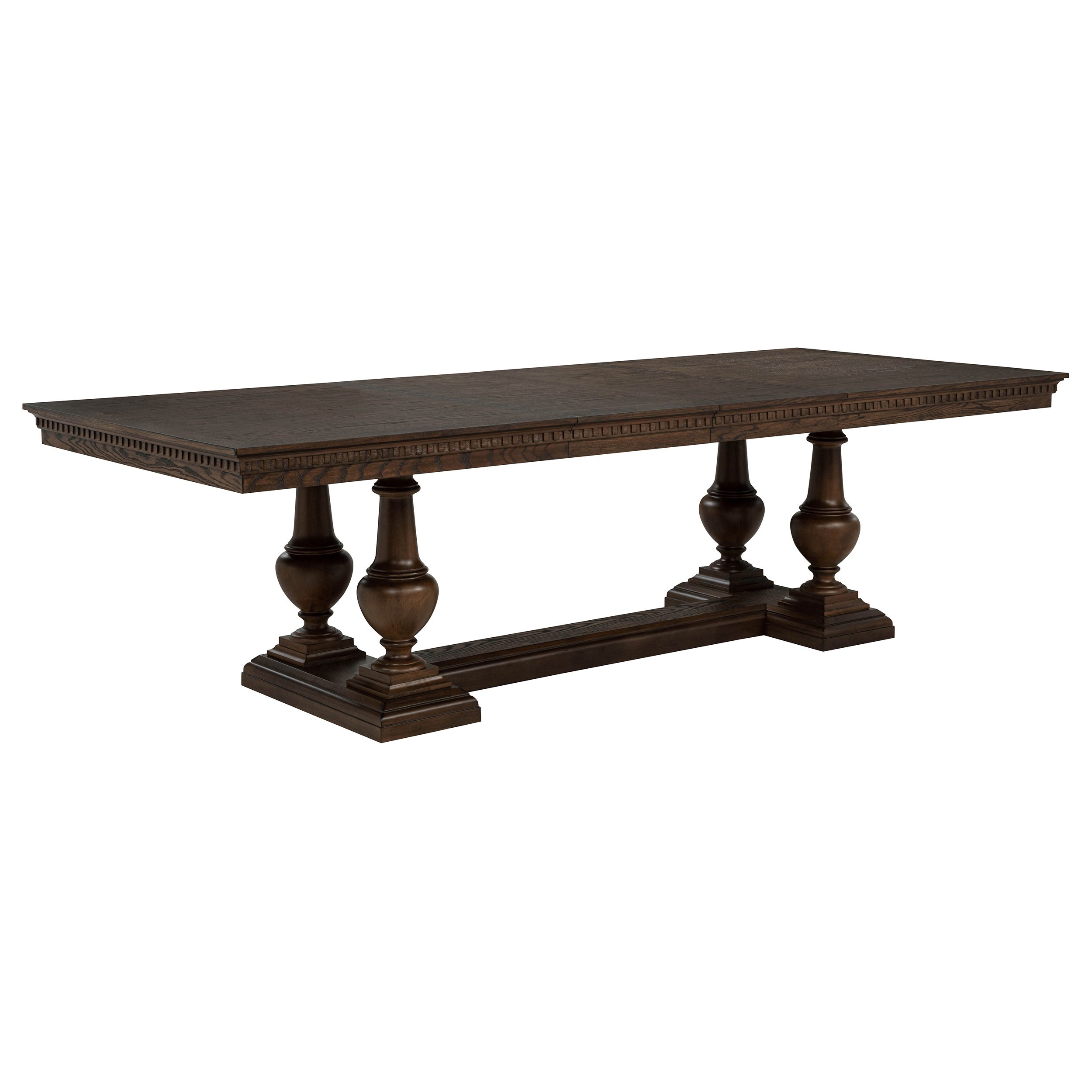 Ridgewell 9-piece Rectangular Trestle Dining Set Dark Oak — view 3