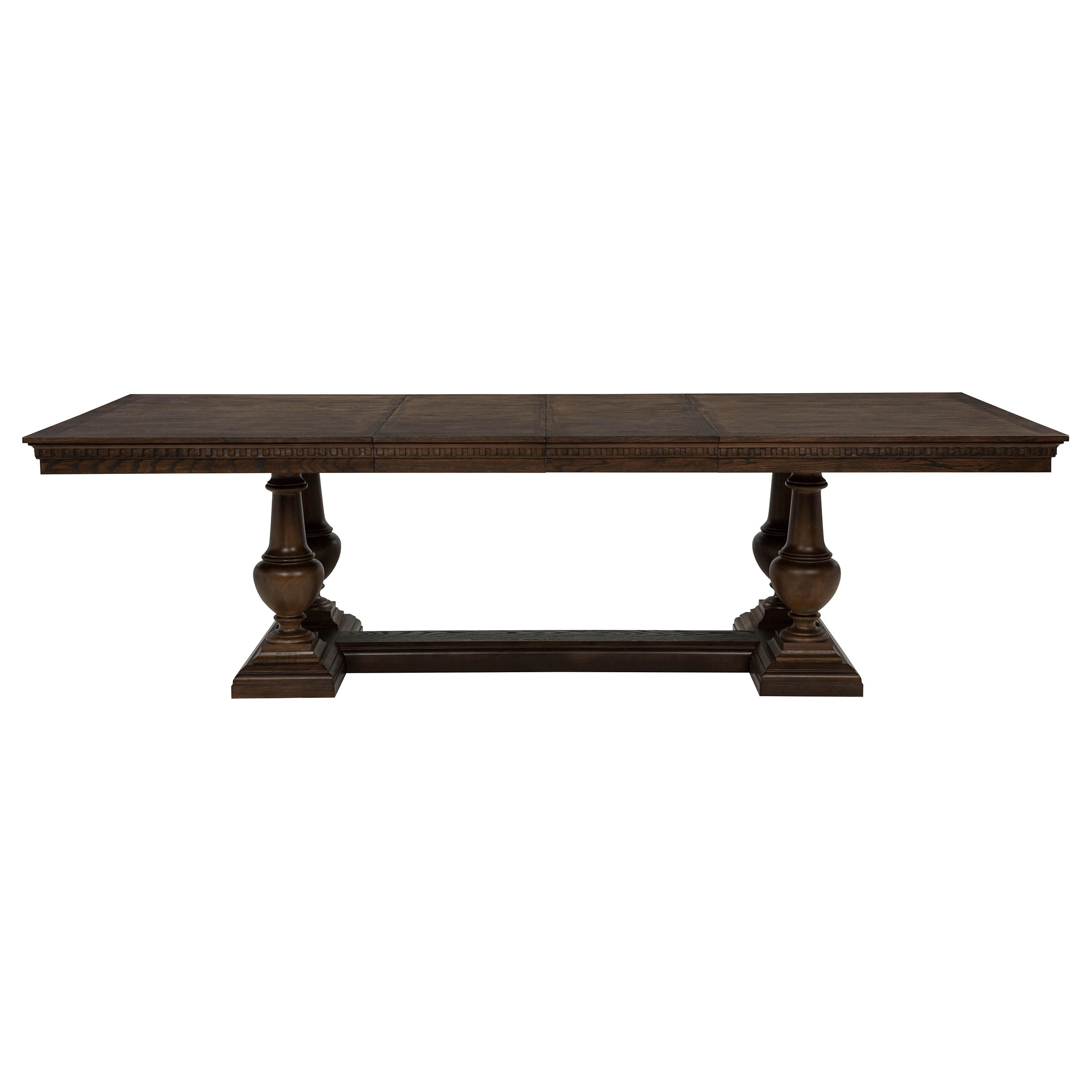 Ridgewell 9-piece Rectangular Trestle Dining Set Dark Oak — view 4