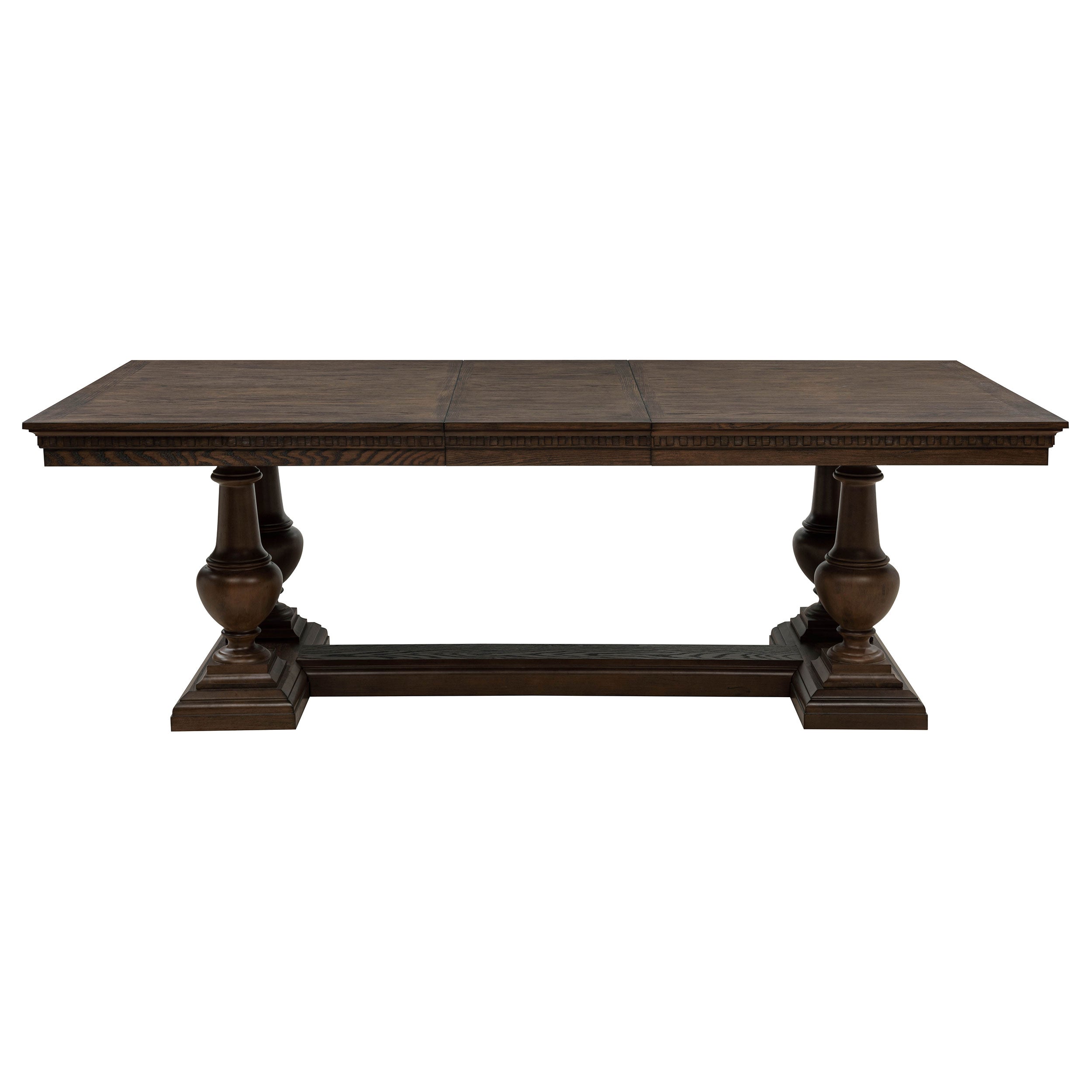 Ridgewell Rectangular Trestle Dining Table Dark Oak — view 5