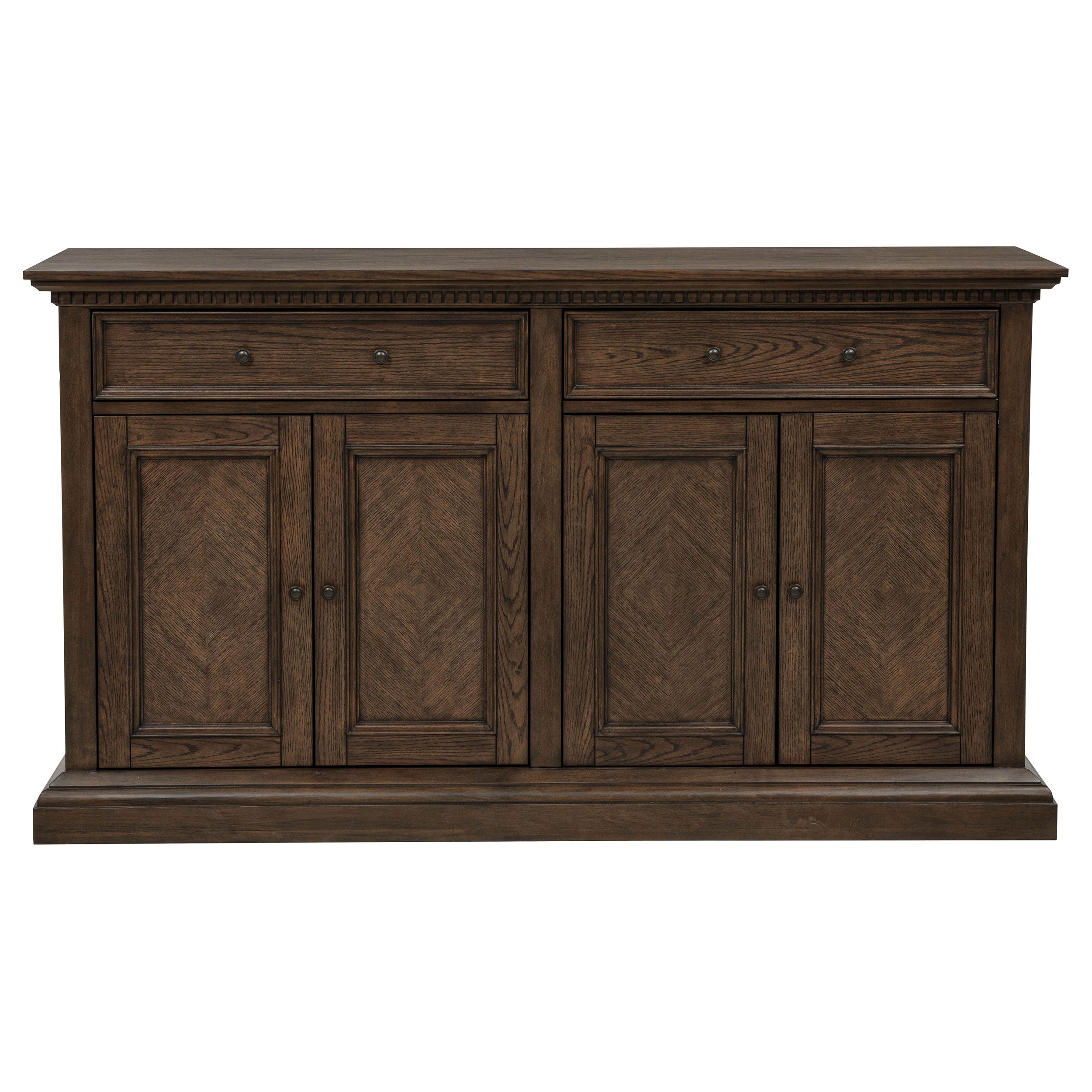 Ridgewell 2-drawer 4-door Dining Server Dark Oak — view 3