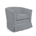 Zeniqua - Upholstered Velvet Swivel Chair With Loose Cover