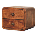 Curved Wall Mounted Bedside Nightstand