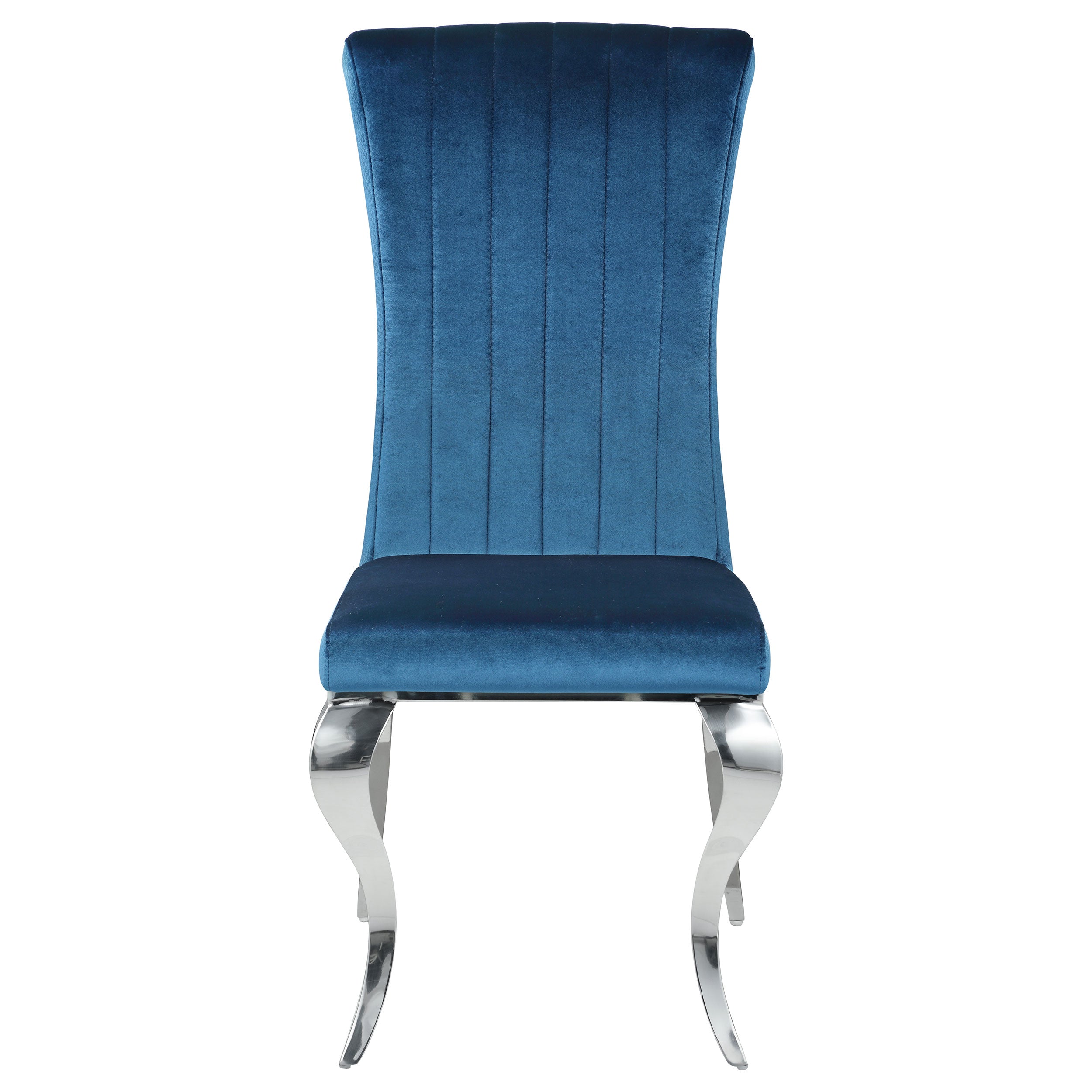 Betty Velvet Upholstered Dining Side Chair Blue (Set of 4) — view 4