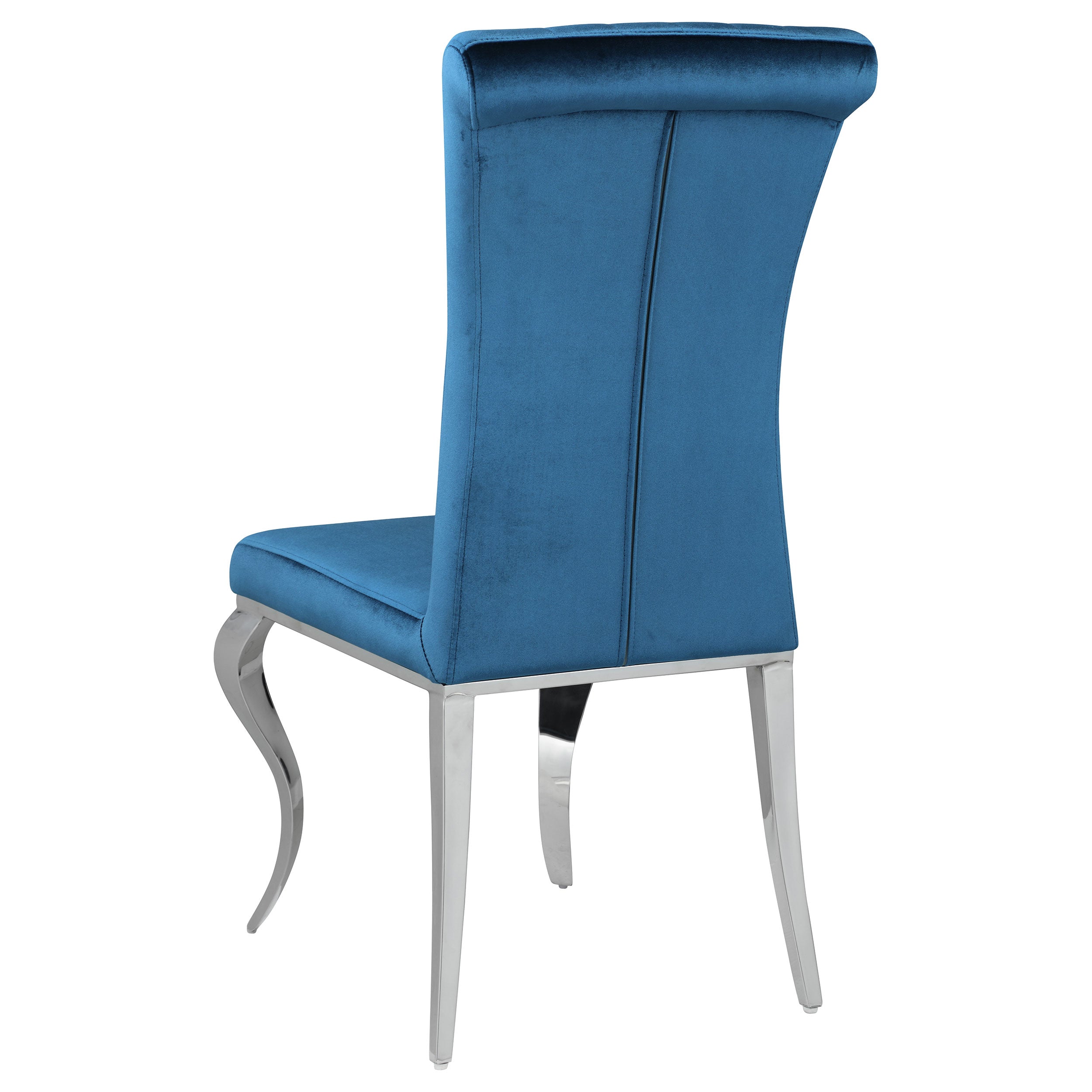 Betty Velvet Upholstered Dining Side Chair Blue (Set of 4) — view 7