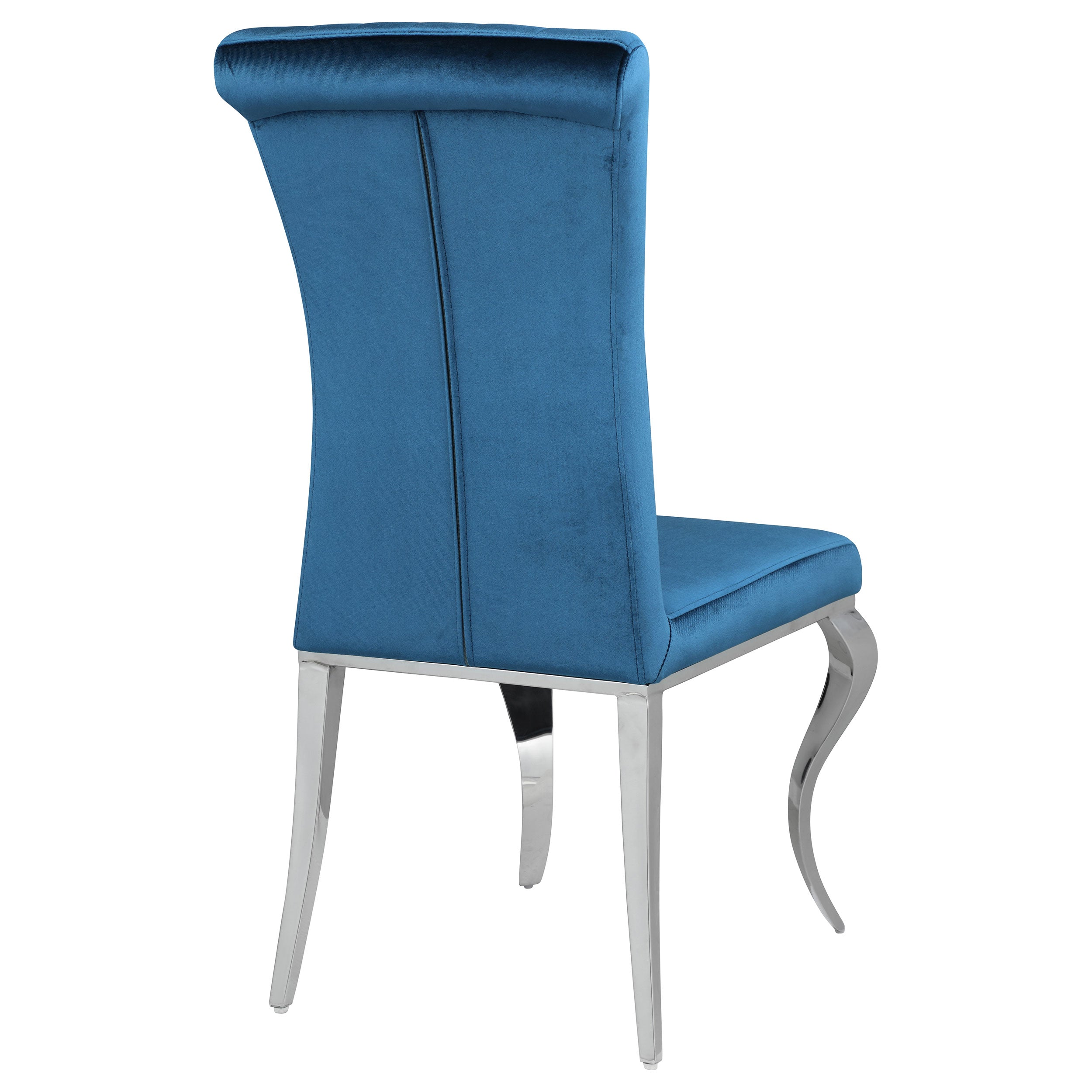 Betty Velvet Upholstered Dining Side Chair Blue (Set of 4) — view 8