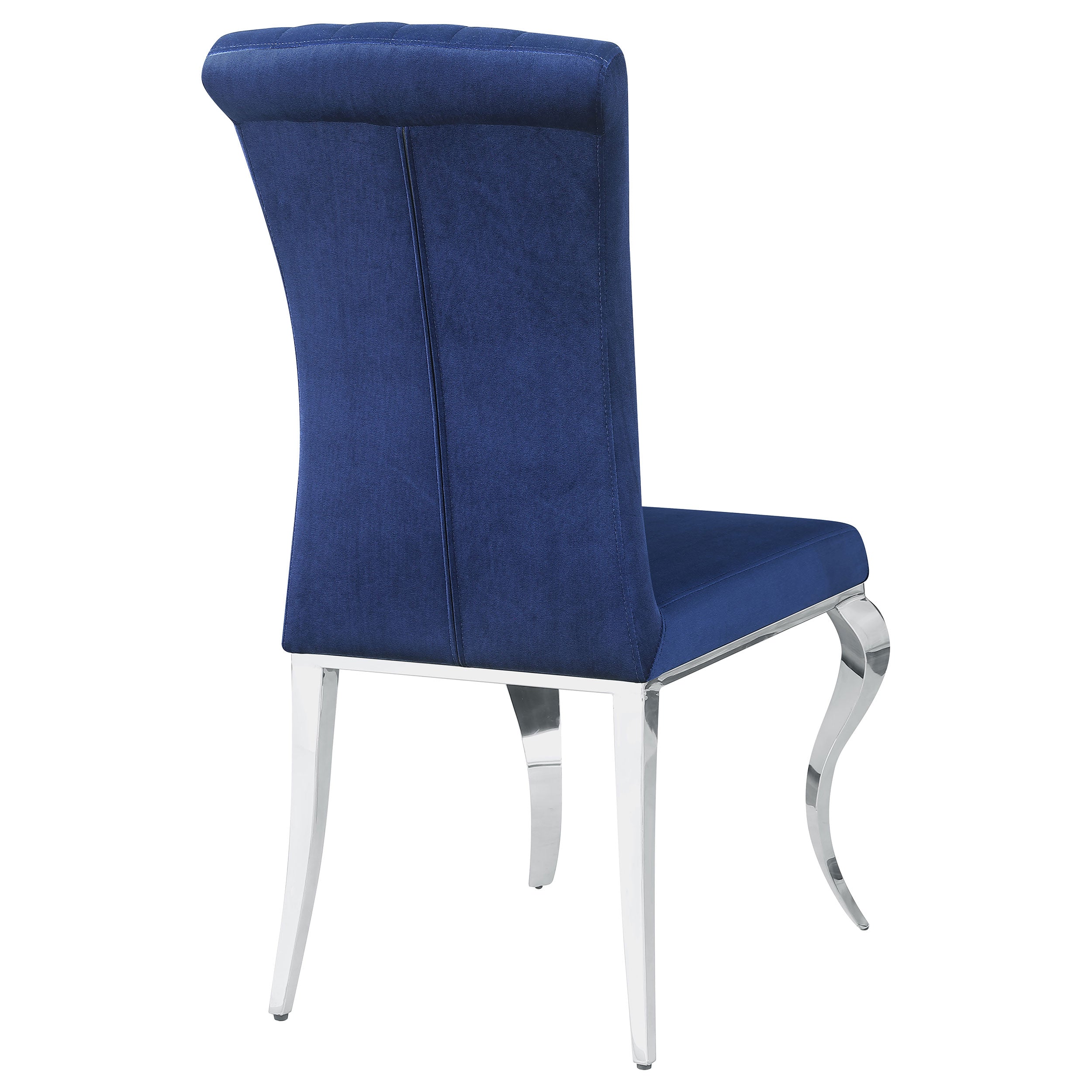 Betty Velvet Upholstered Dining Chair Ink Blue (Set of 4) — view 8