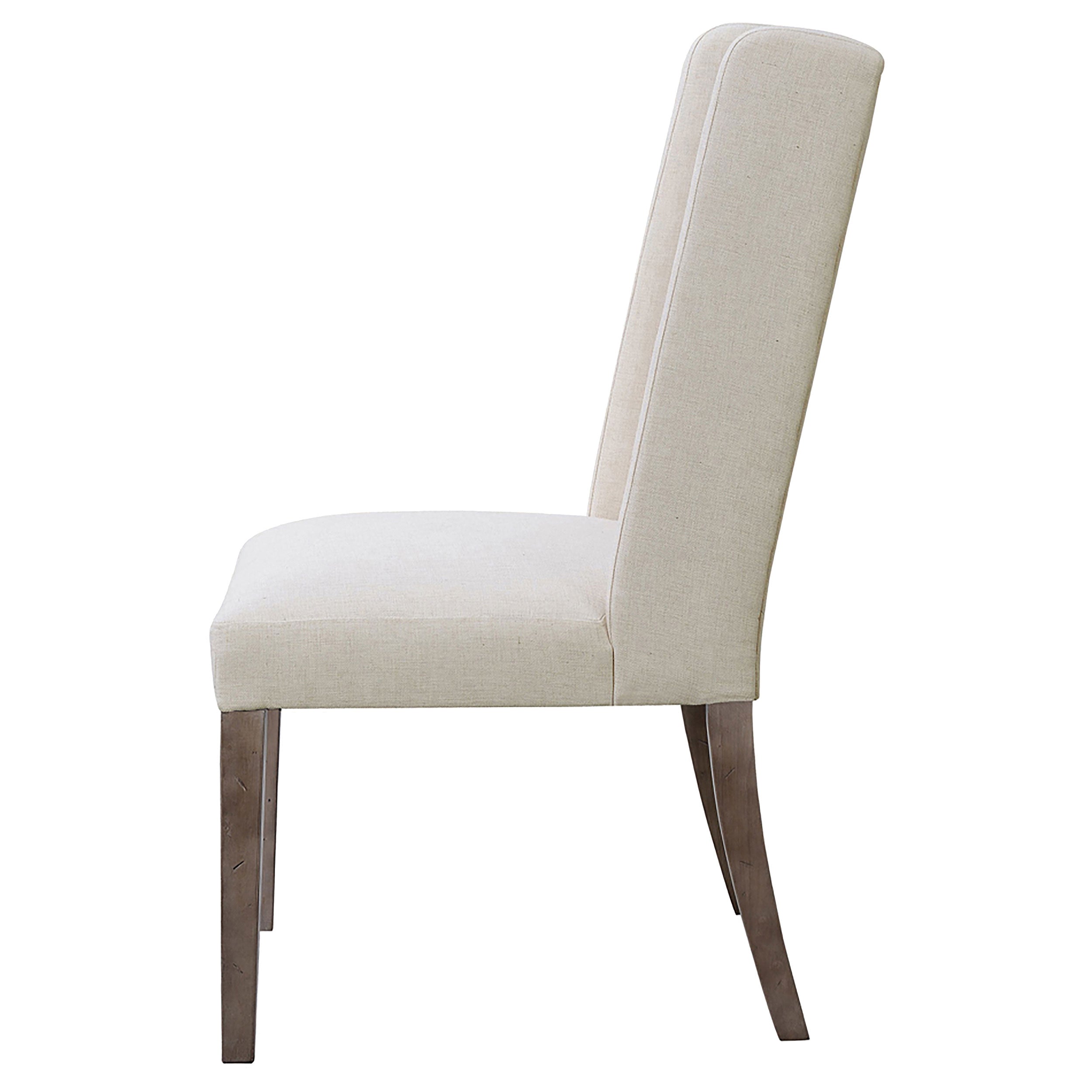 Bexley Fabric Upholstered Dining Side Chair Beige (Set of 2) — view 6