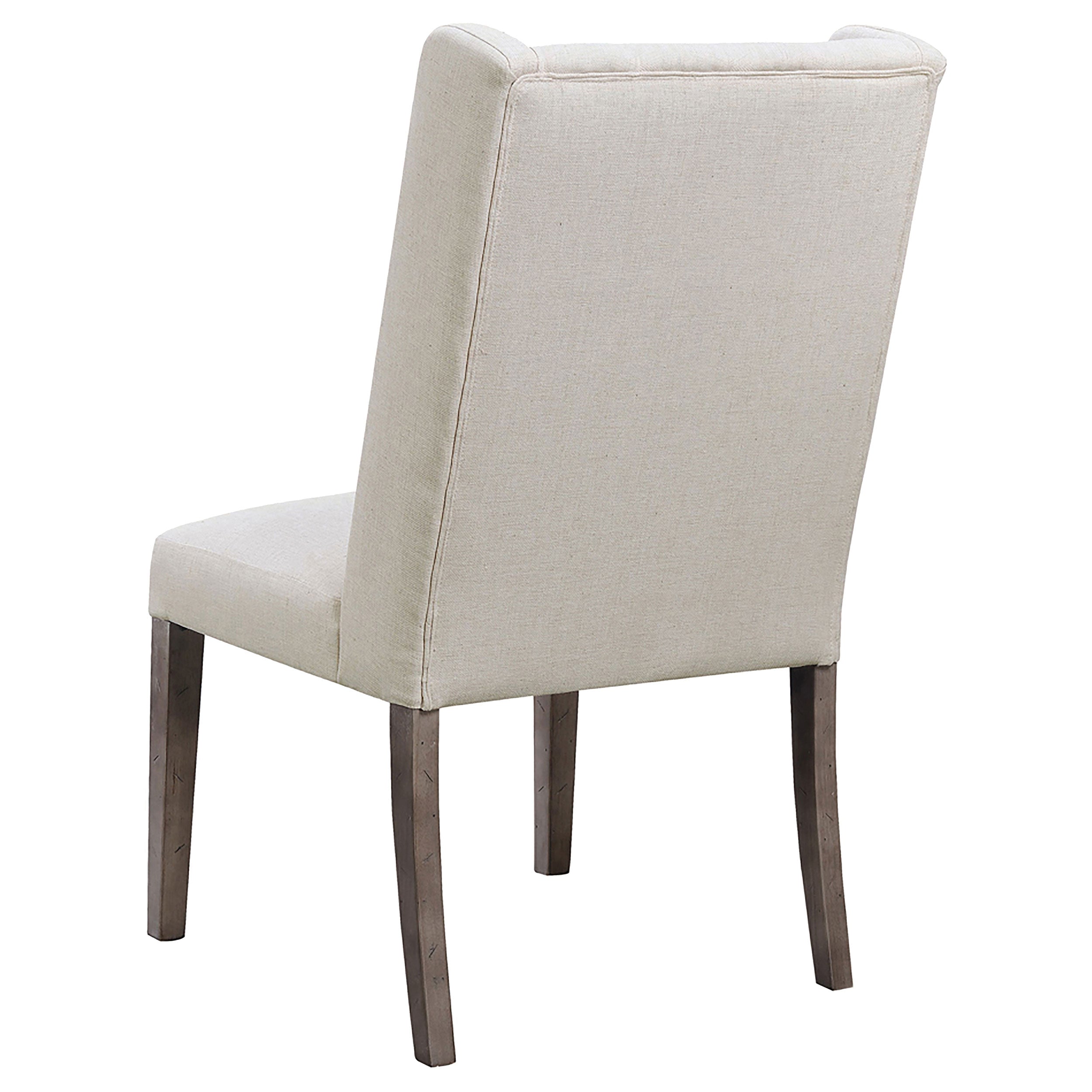 Bexley Fabric Upholstered Dining Side Chair Beige (Set of 2) — view 7