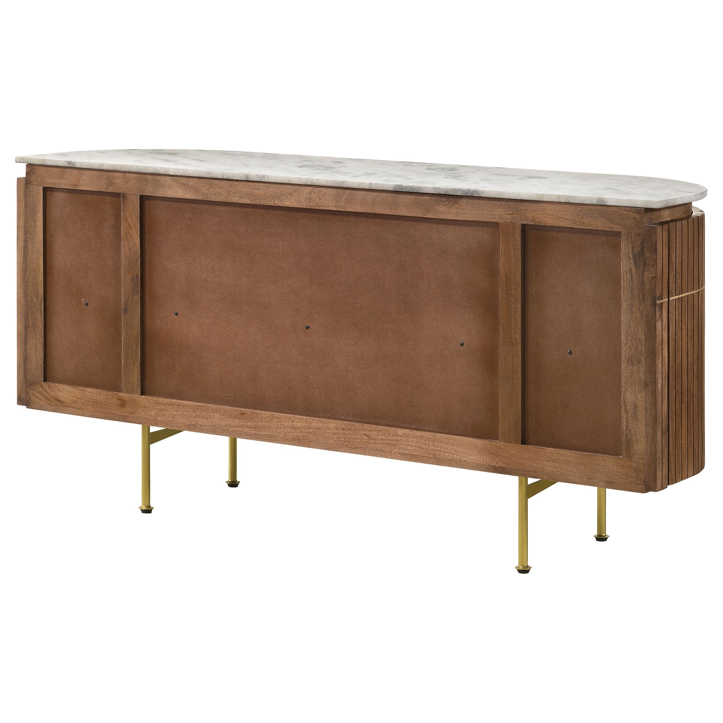 Ortega 4-door Marble Top Sideboard Buffet Cabinet Natural — view 9