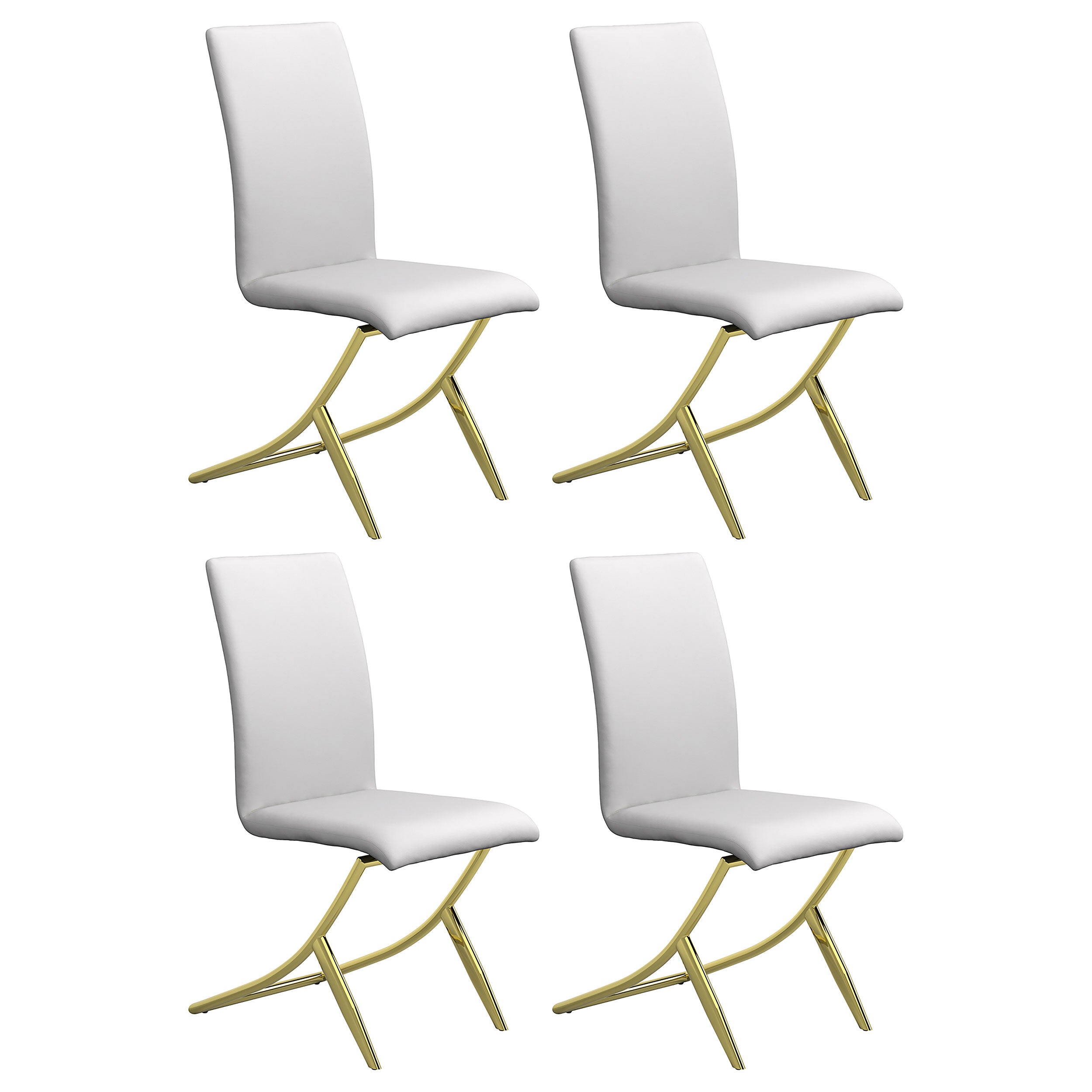 Carmelia Upholstered Dining Side Chair White (Set of 4) — view 1
