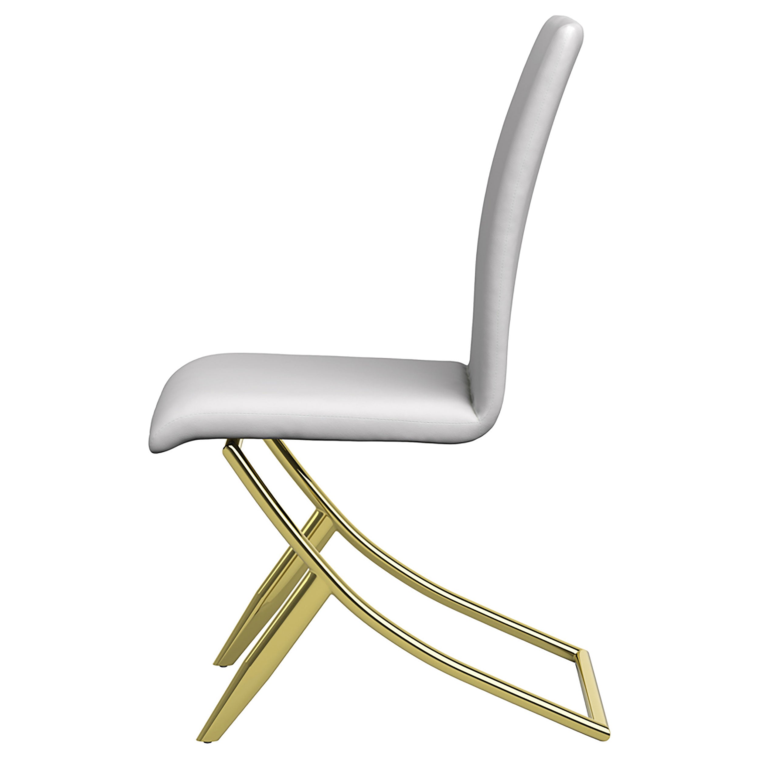 Carmelia Upholstered Dining Side Chair White (Set of 4) — view 6