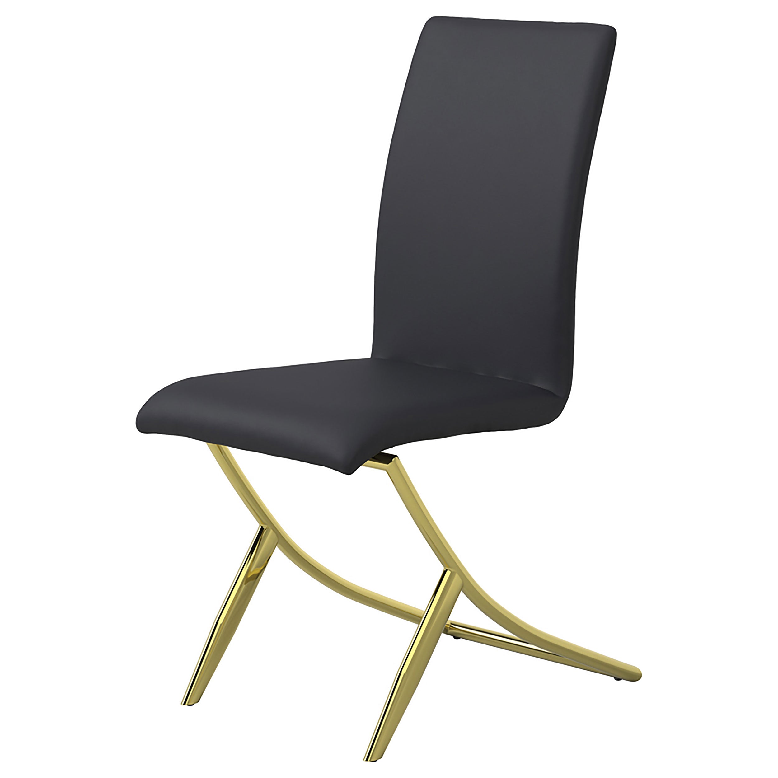 Carmelia Upholstered Dining Side Chair Black (Set of 4) — view 5