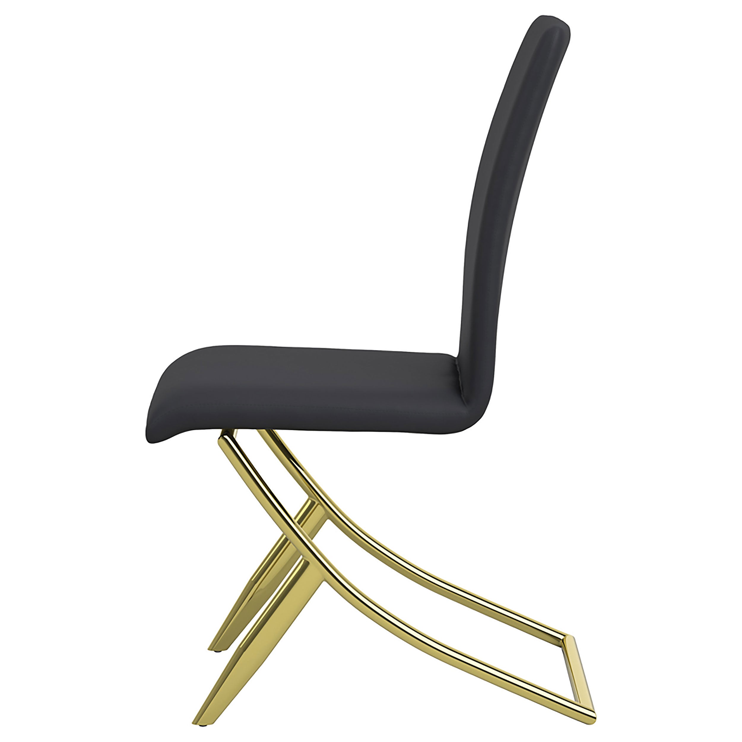 Carmelia Upholstered Dining Side Chair Black (Set of 4) — view 6