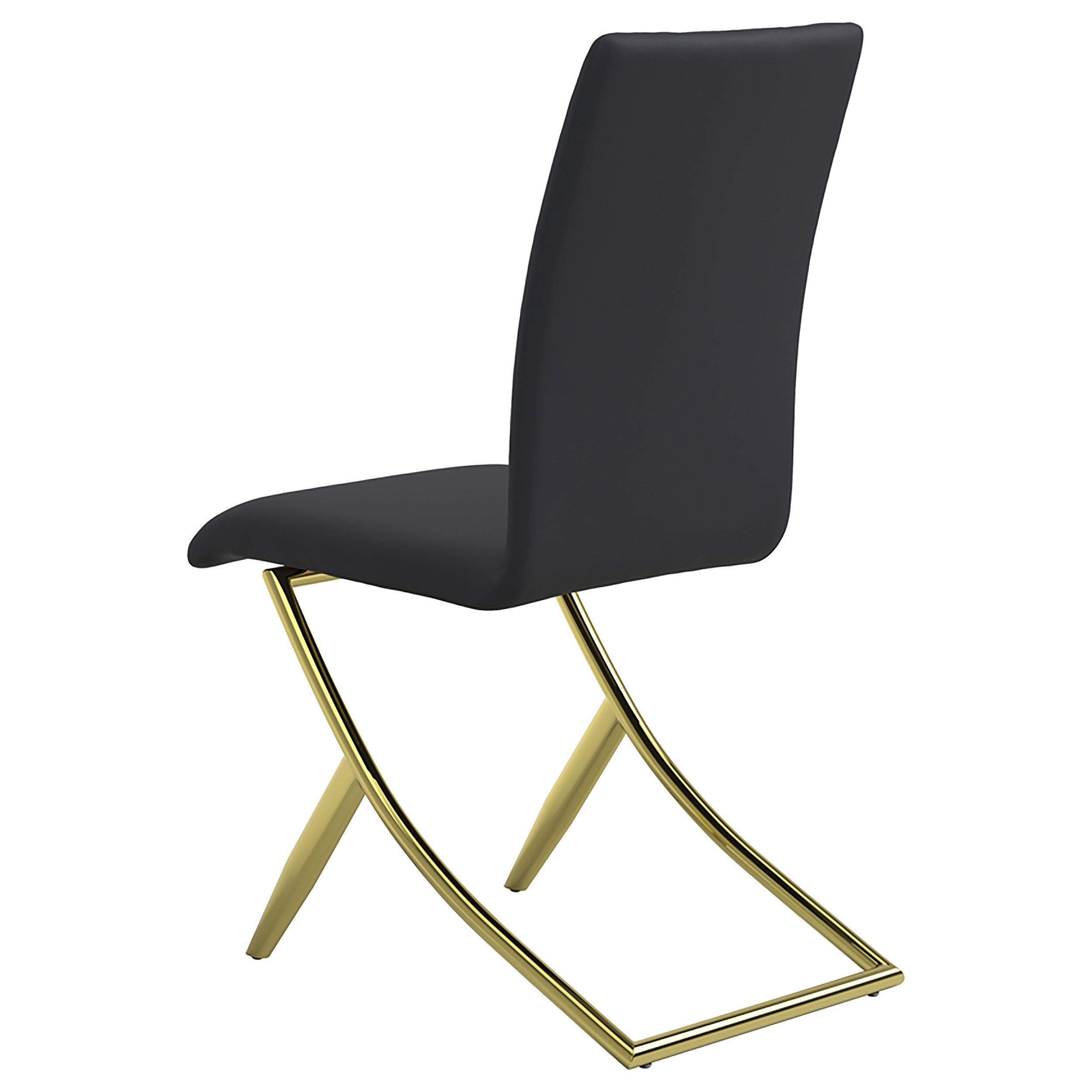 Carmelia Upholstered Dining Side Chair Black (Set of 4) — view 7