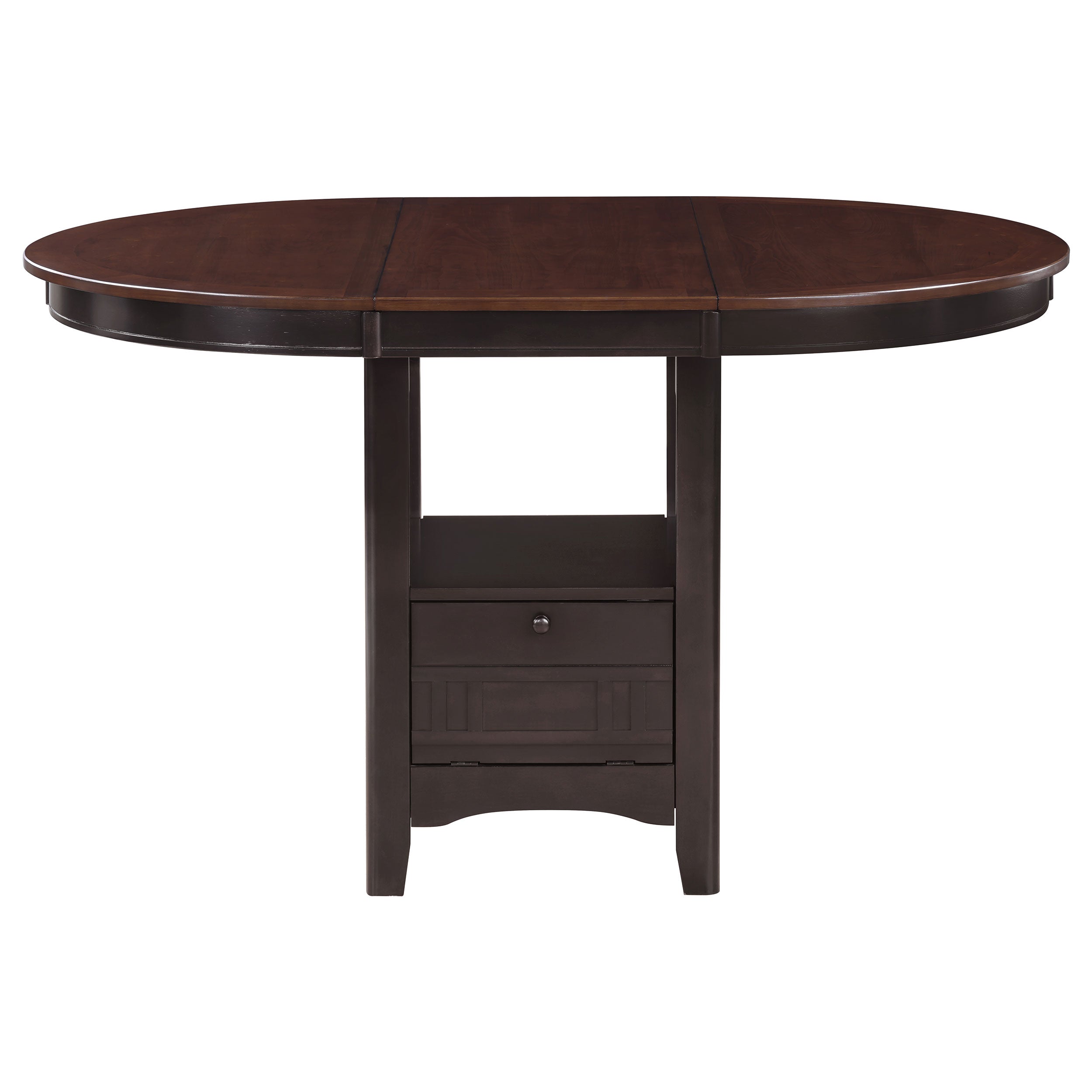 Lavon 5-piece Oval Counter Height Dining Set Light Chestnut — view 4