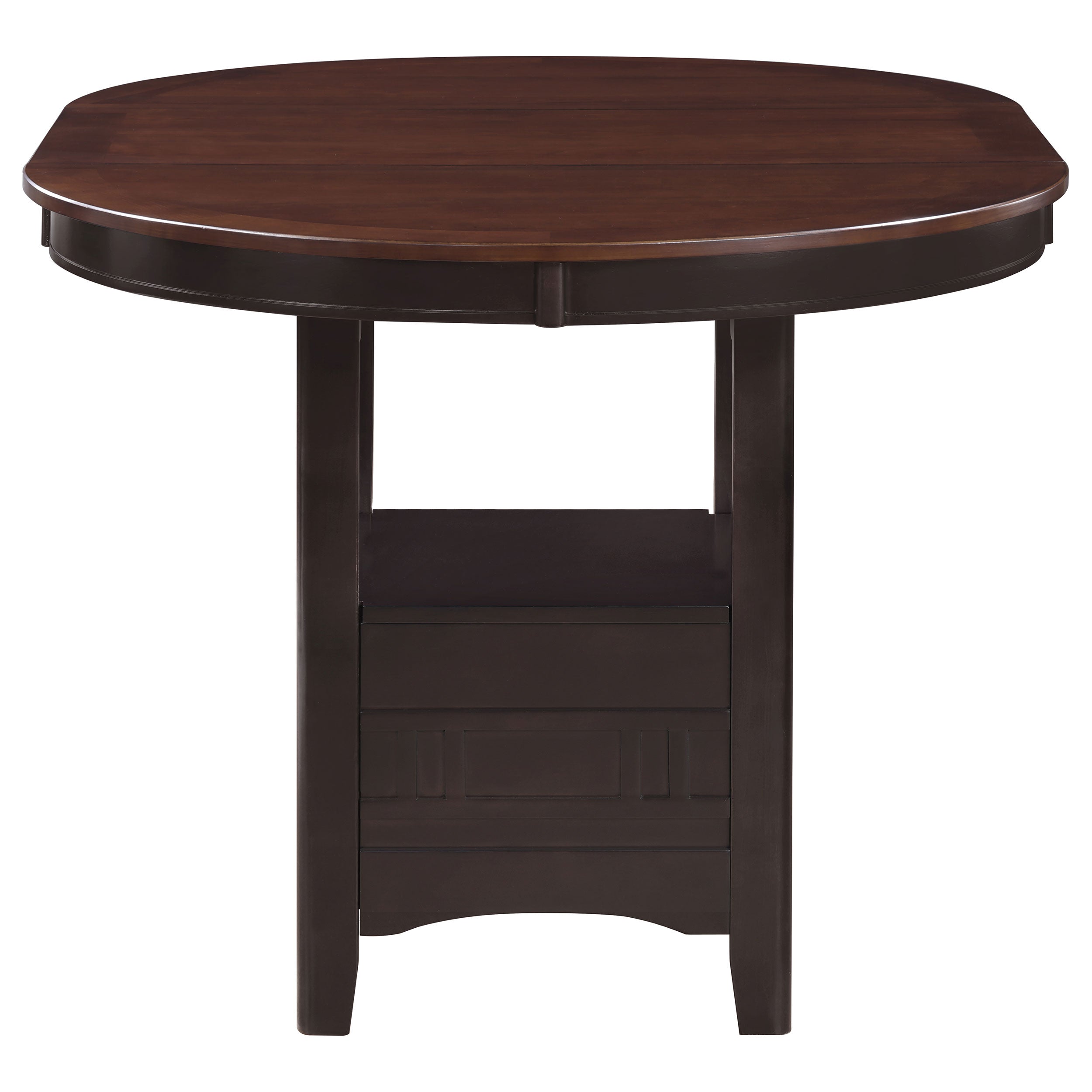 Lavon 5-piece Oval Counter Height Dining Set Light Chestnut — view 5