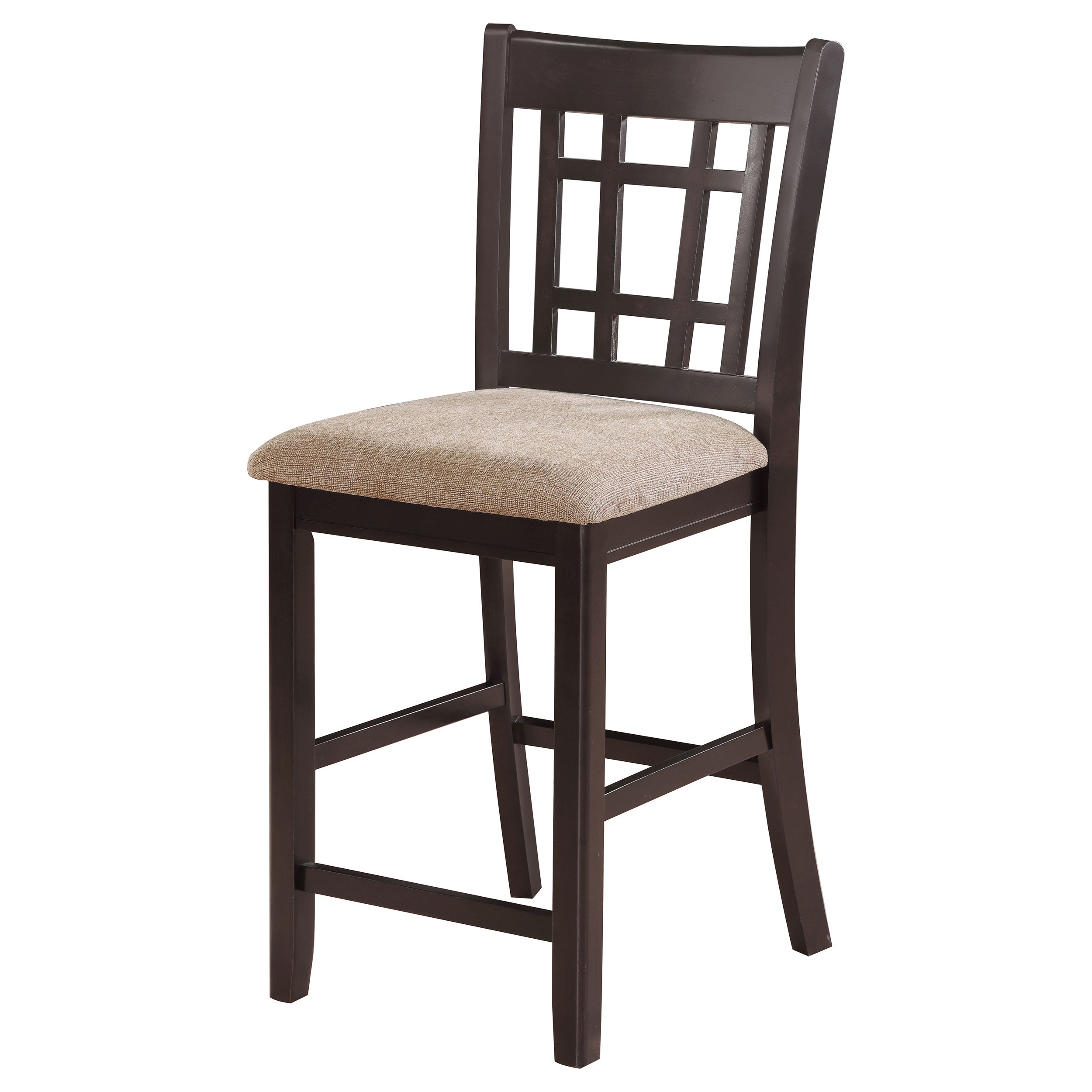 Lavon Wood Counter Height Dining Chair Tan and Espresso (Set of 2) — view 5