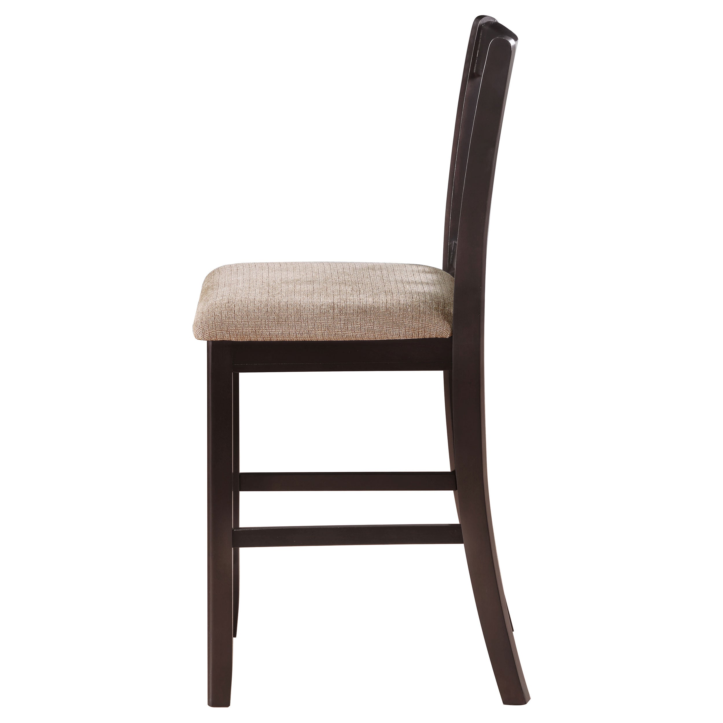 Lavon Wood Counter Height Dining Chair Tan and Espresso (Set of 2) — view 6