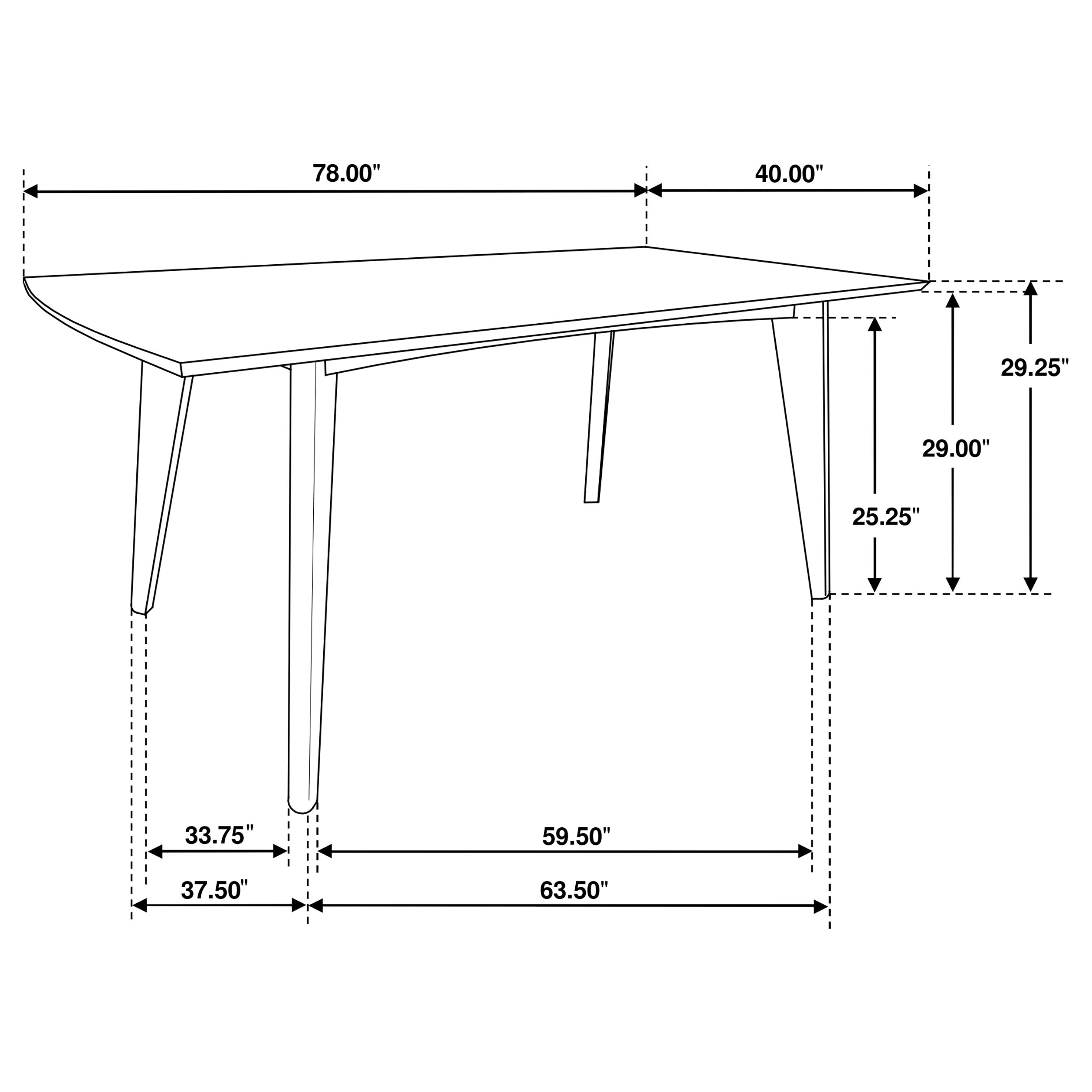 Malone 7-piece Rectangular Dining Table Set Dark Walnut — view 11