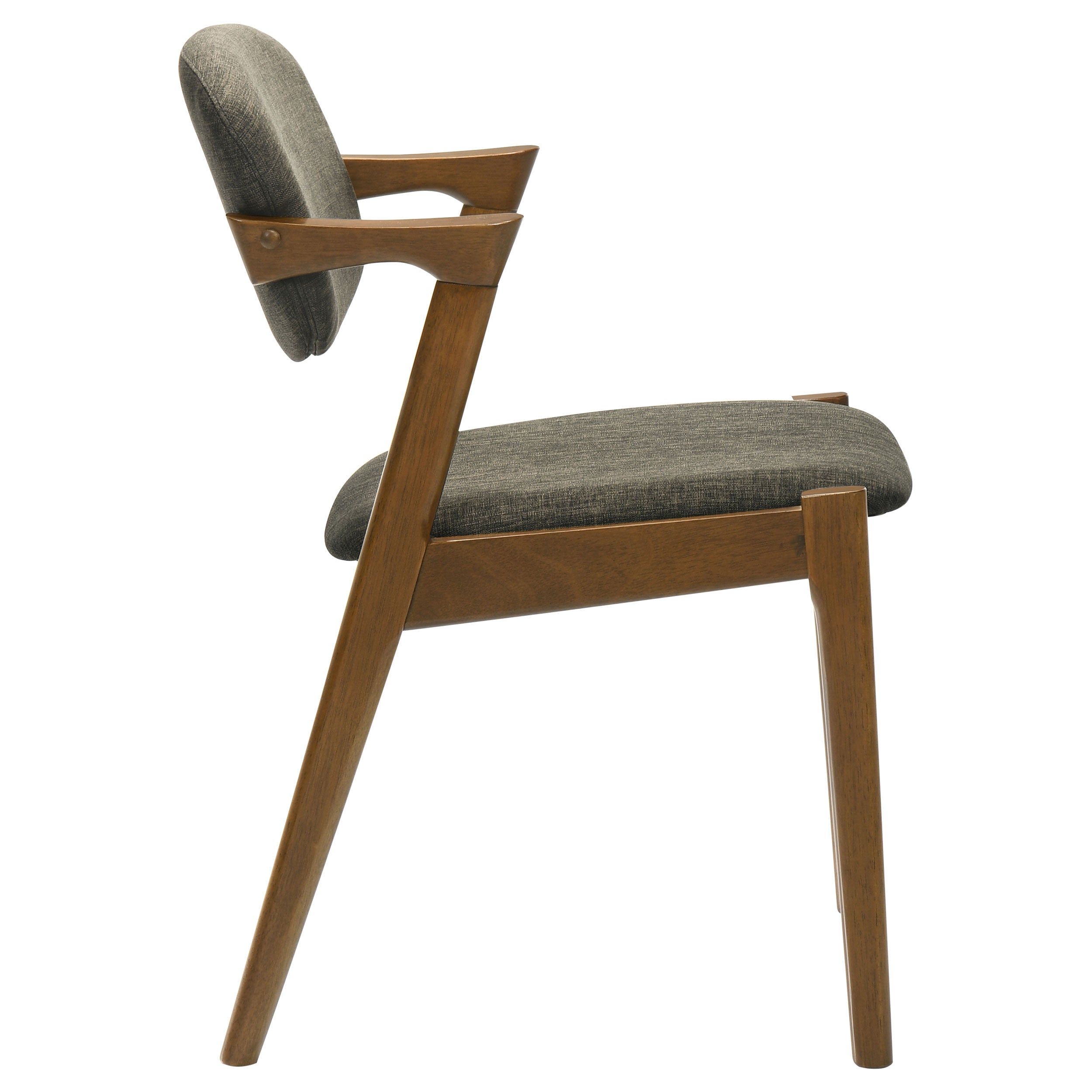 Malone Padded Wood Dining Arm Chair Dark Walnut (Set of 2) — view 9