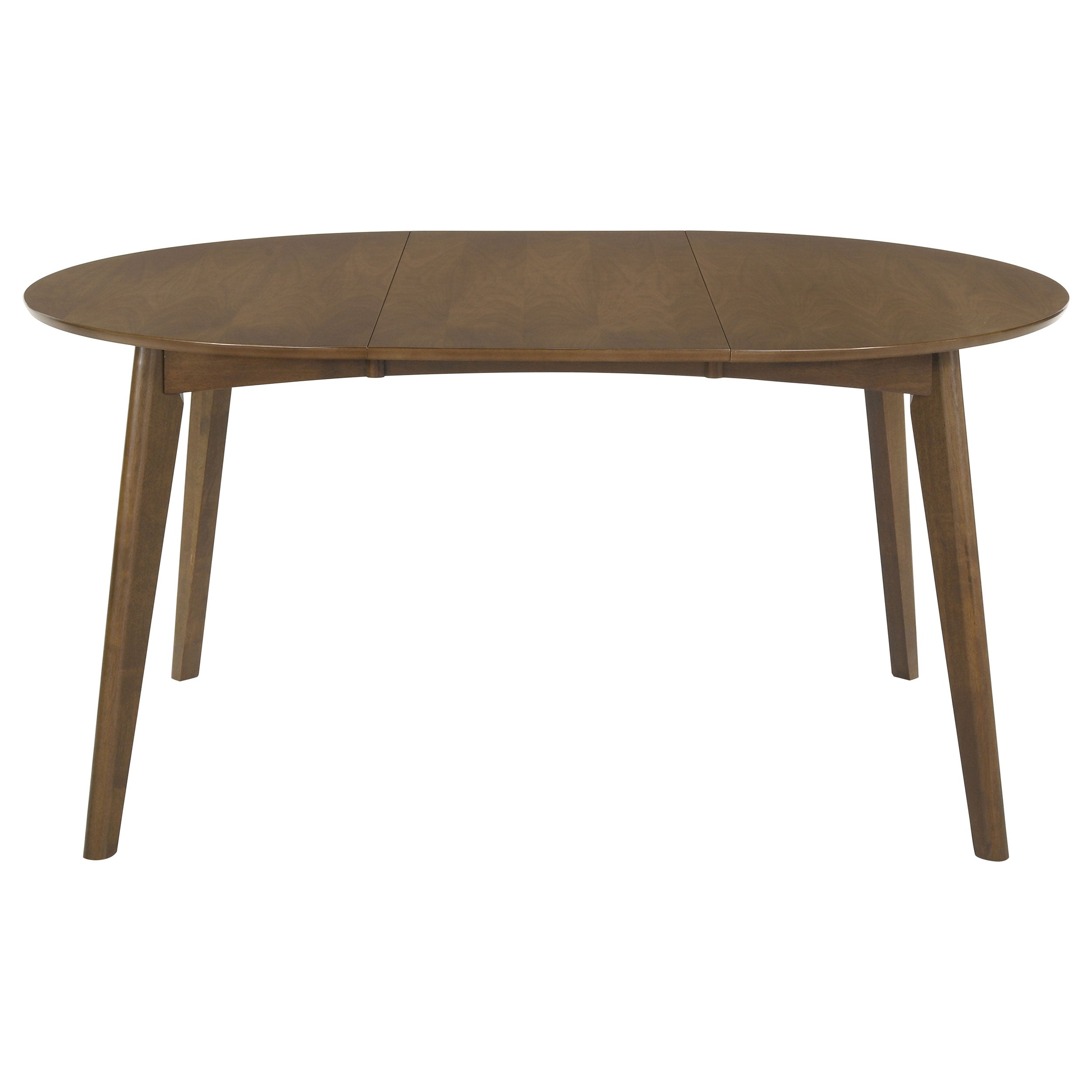 Jedda Oval 60-inch Extension Leaf Dining Table Dark Walnut — view 3