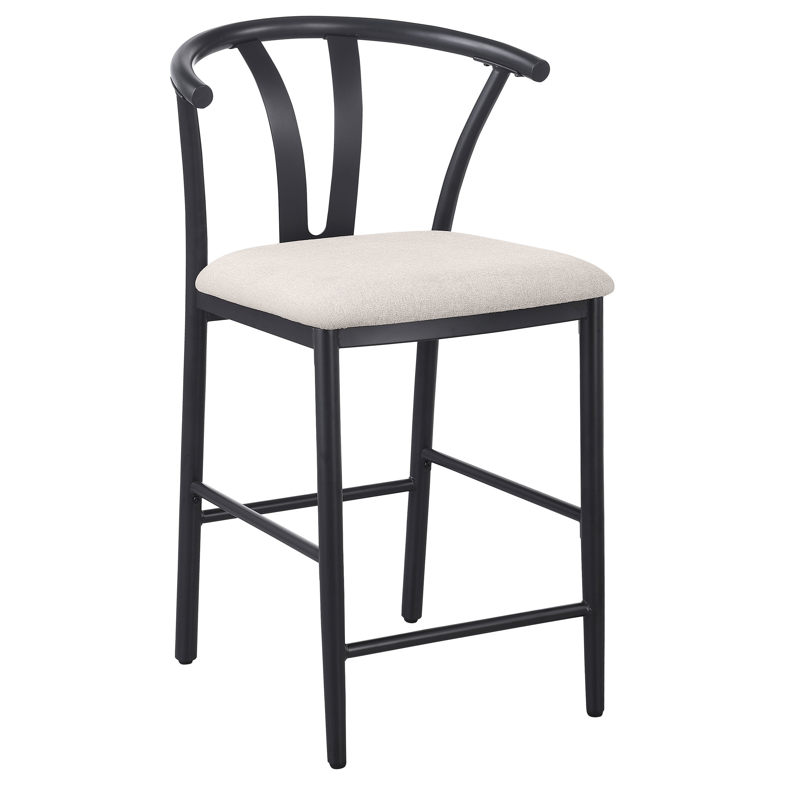 Dolman Counter Height Dining Side Chair Beige (Set of 2) — view 3