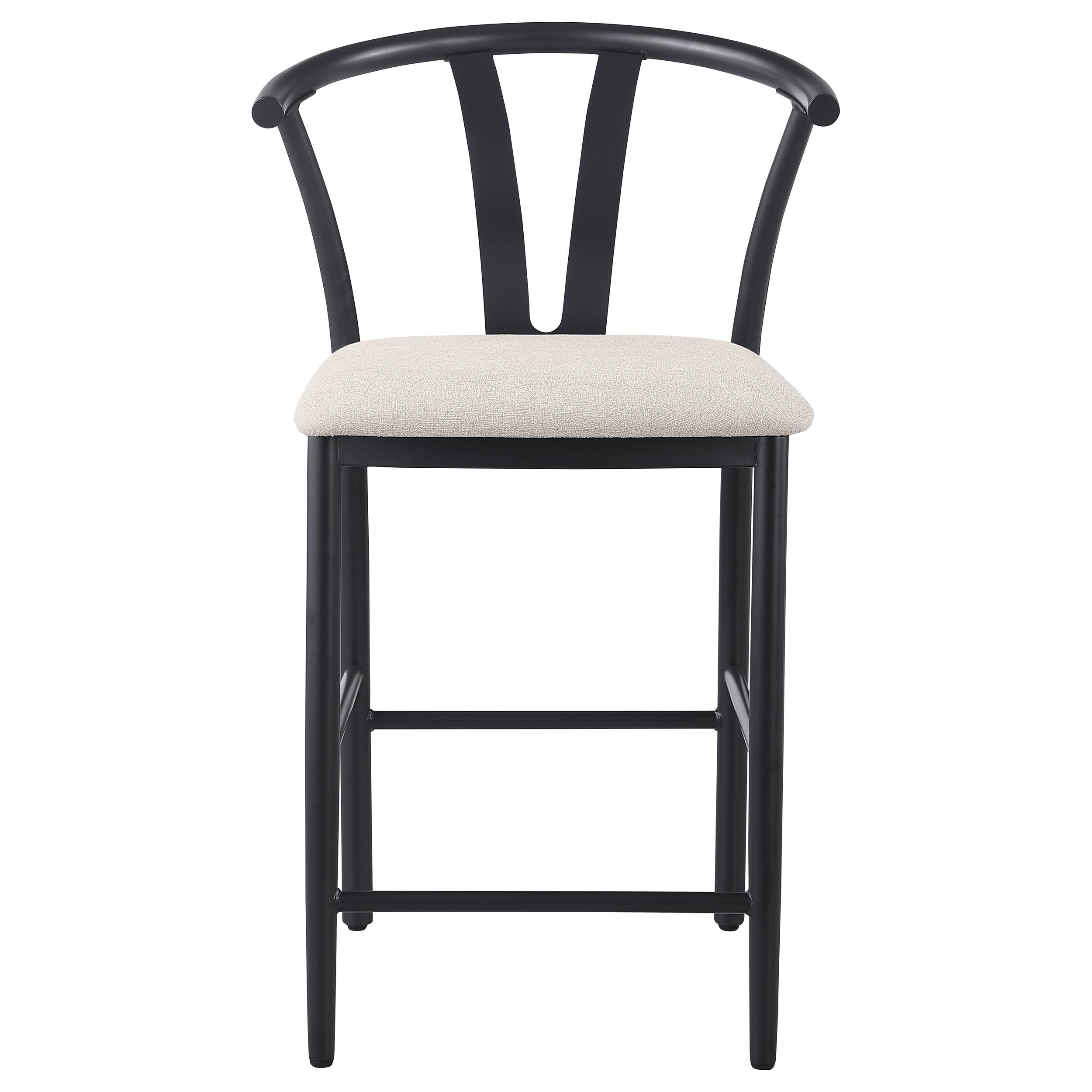 Dolman Counter Height Dining Side Chair Beige (Set of 2) — view 4