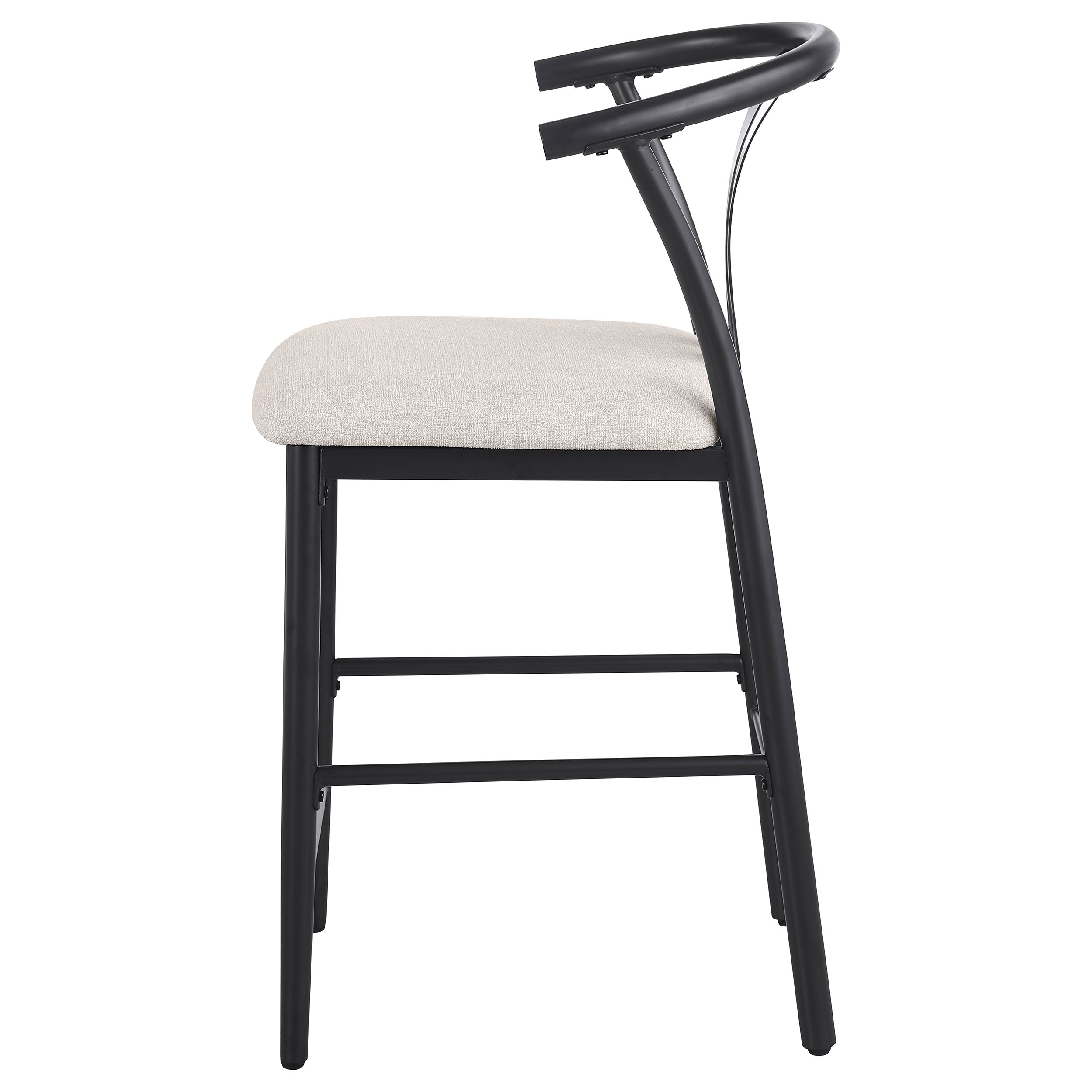 Dolman Counter Height Dining Side Chair Beige (Set of 2) — view 6
