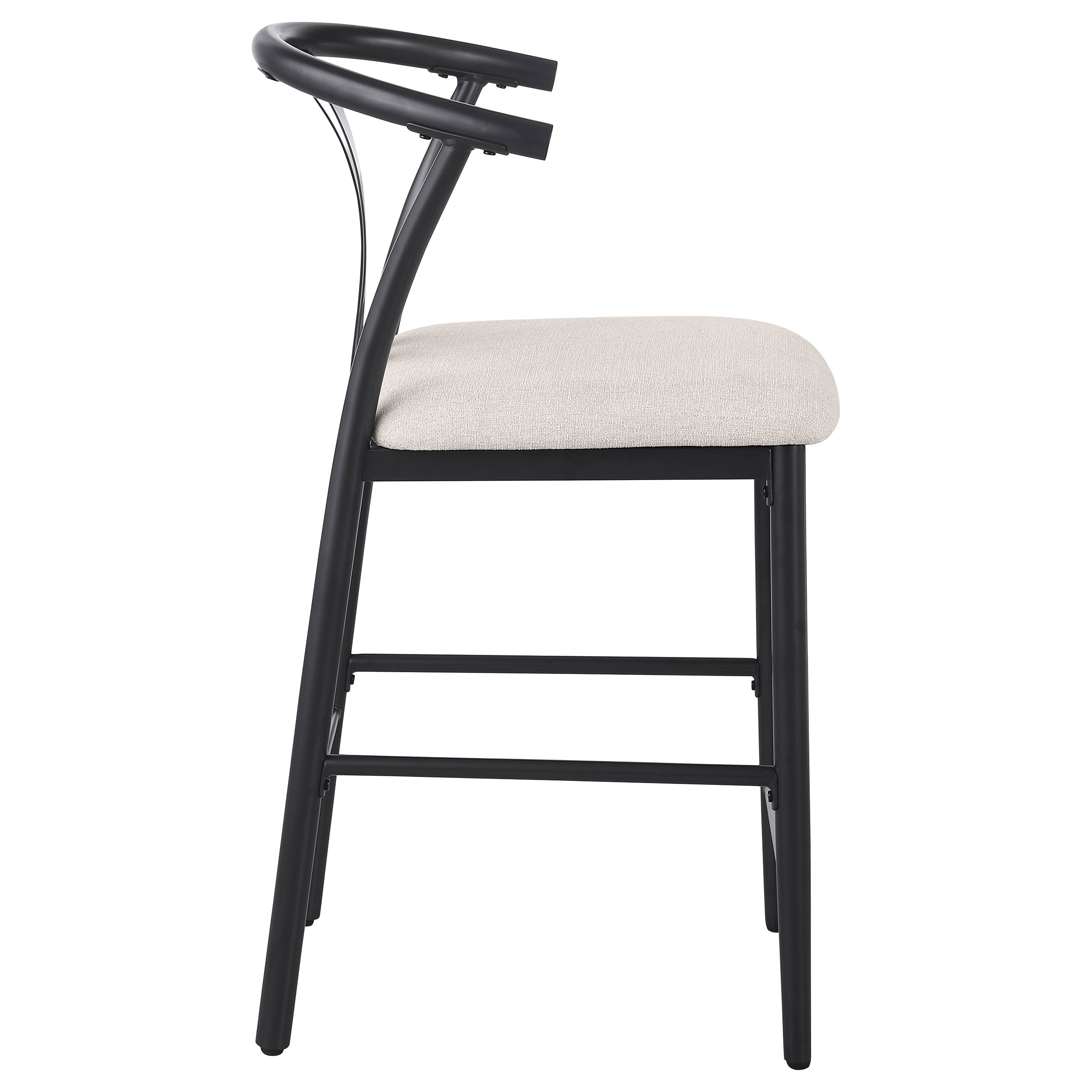 Dolman Counter Height Dining Side Chair Beige (Set of 2) — view 9