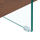 Modern 2 Tier Square Coffee Table, Elegant Marble Pattern