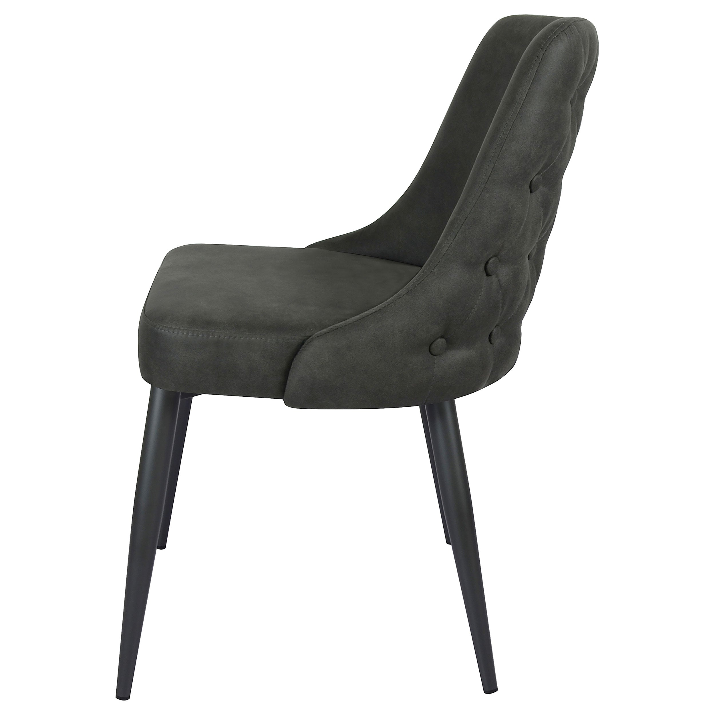 Cosmo Upholstered Dining Side Chair Grey (Set of 2) — view 6