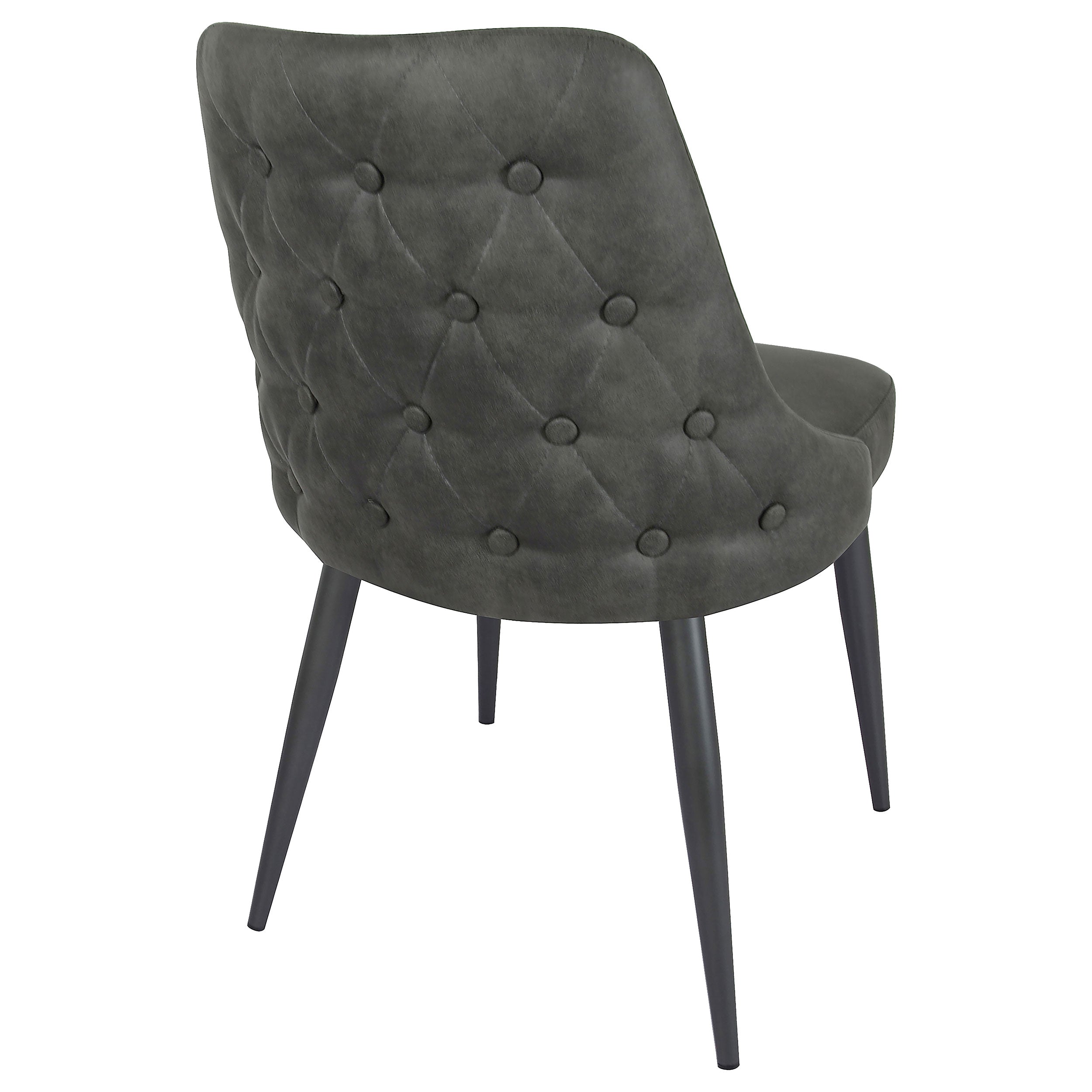 Cosmo Upholstered Dining Side Chair Grey (Set of 2) — view 9