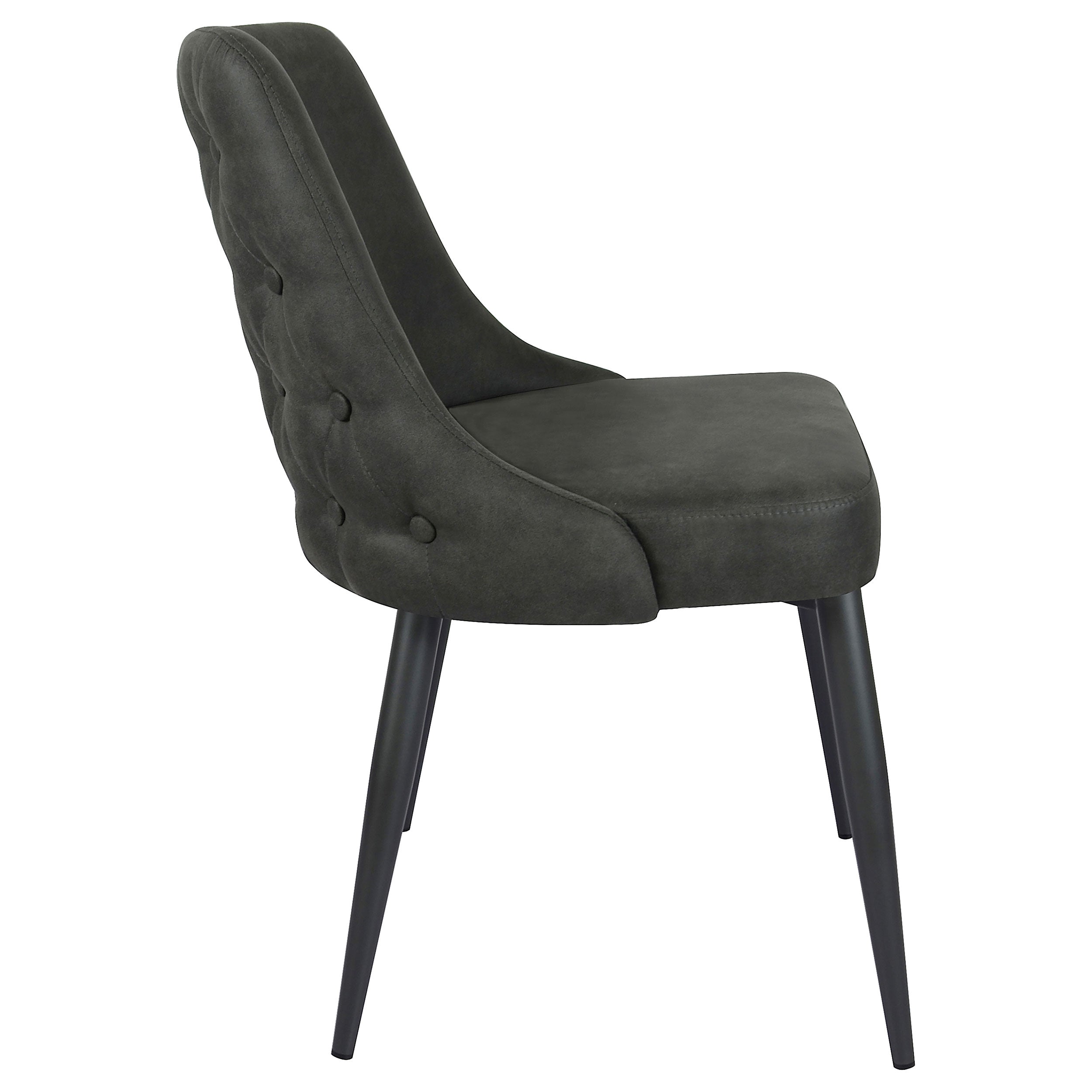 Cosmo Upholstered Dining Side Chair Grey (Set of 2) — view 10