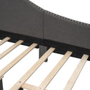 Upholstered Daybed With Headboard And Armrest, Support Legs