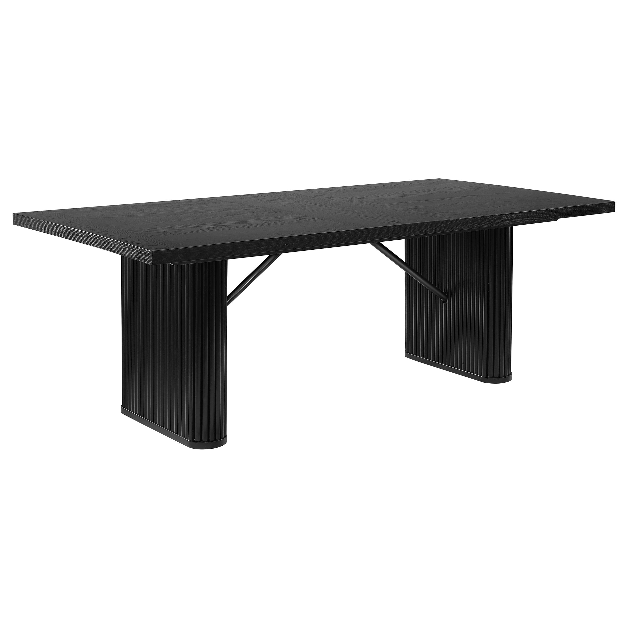 Catherine 7-piece Rectangular Dining Table Set Black — view 3