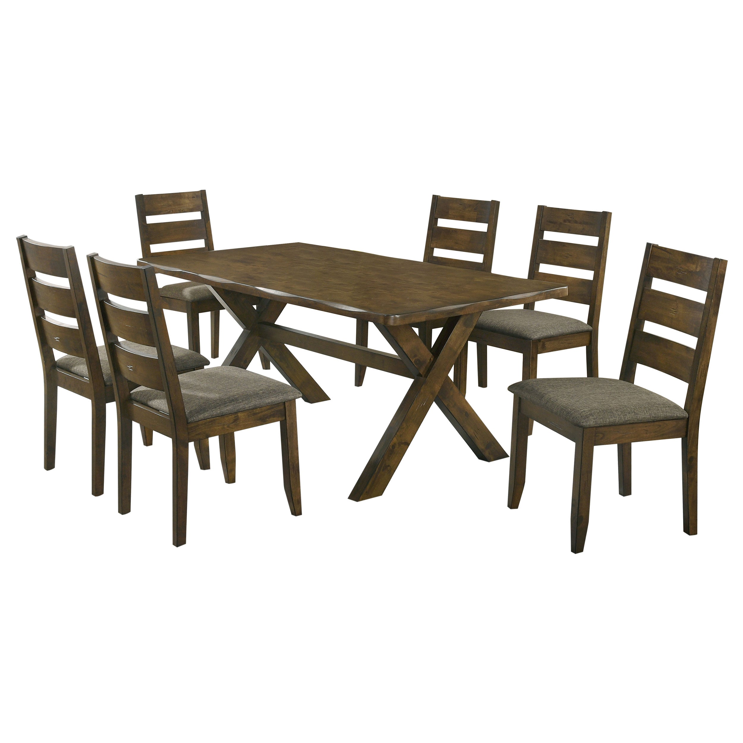 Alston 7-piece Rectangular Dining Table Set Knotty Nutmeg — view 2