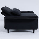 Modern Fabric Multi-Functional Sofa Bed With Adjustable Armrests And Backrests