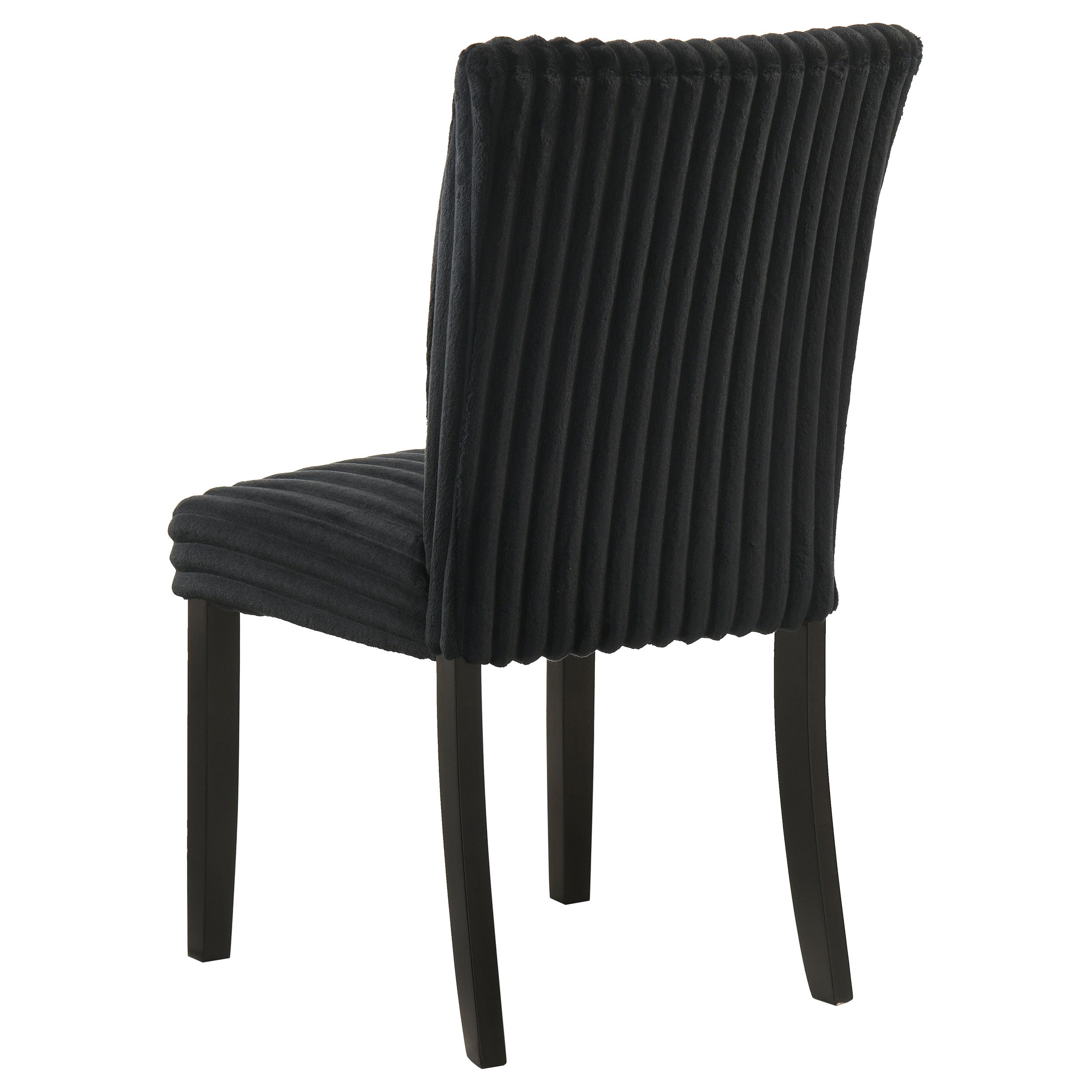 Dermott Upholstered Parson Dining Side Chair Black (Set of 2) — view 7