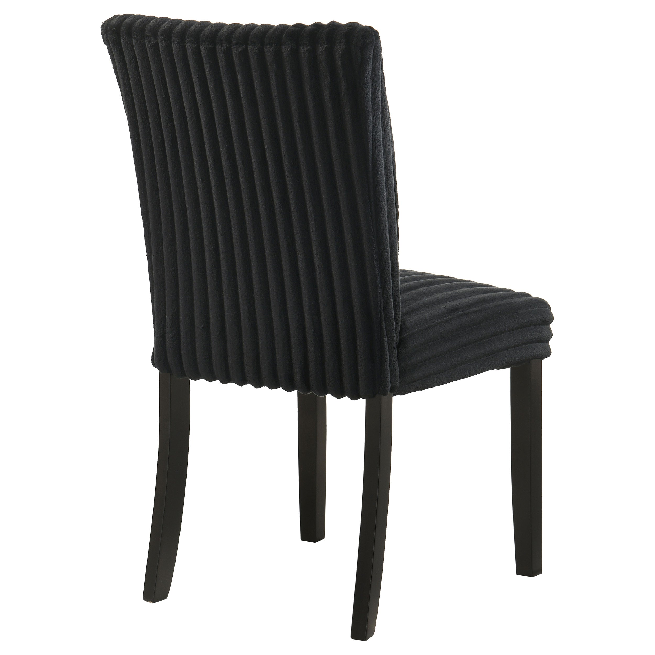Dermott Upholstered Parson Dining Side Chair Black (Set of 2) — view 8